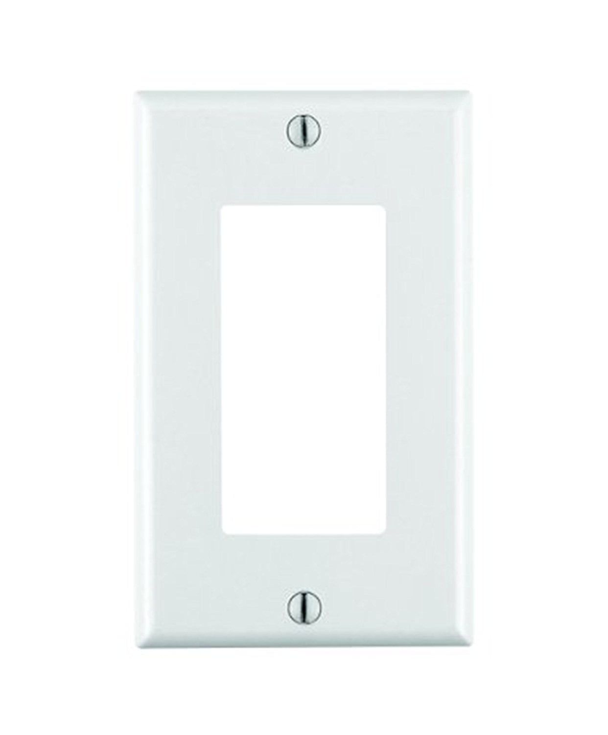 White Thermoset Plastic 1-Gang Wall Plate