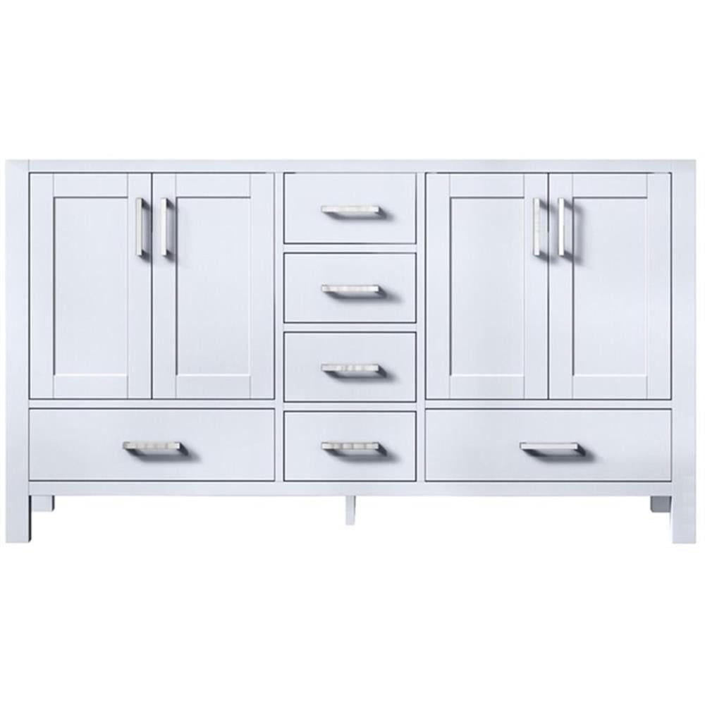 Jacques 60" White Double Freestanding Vanity Cabinet