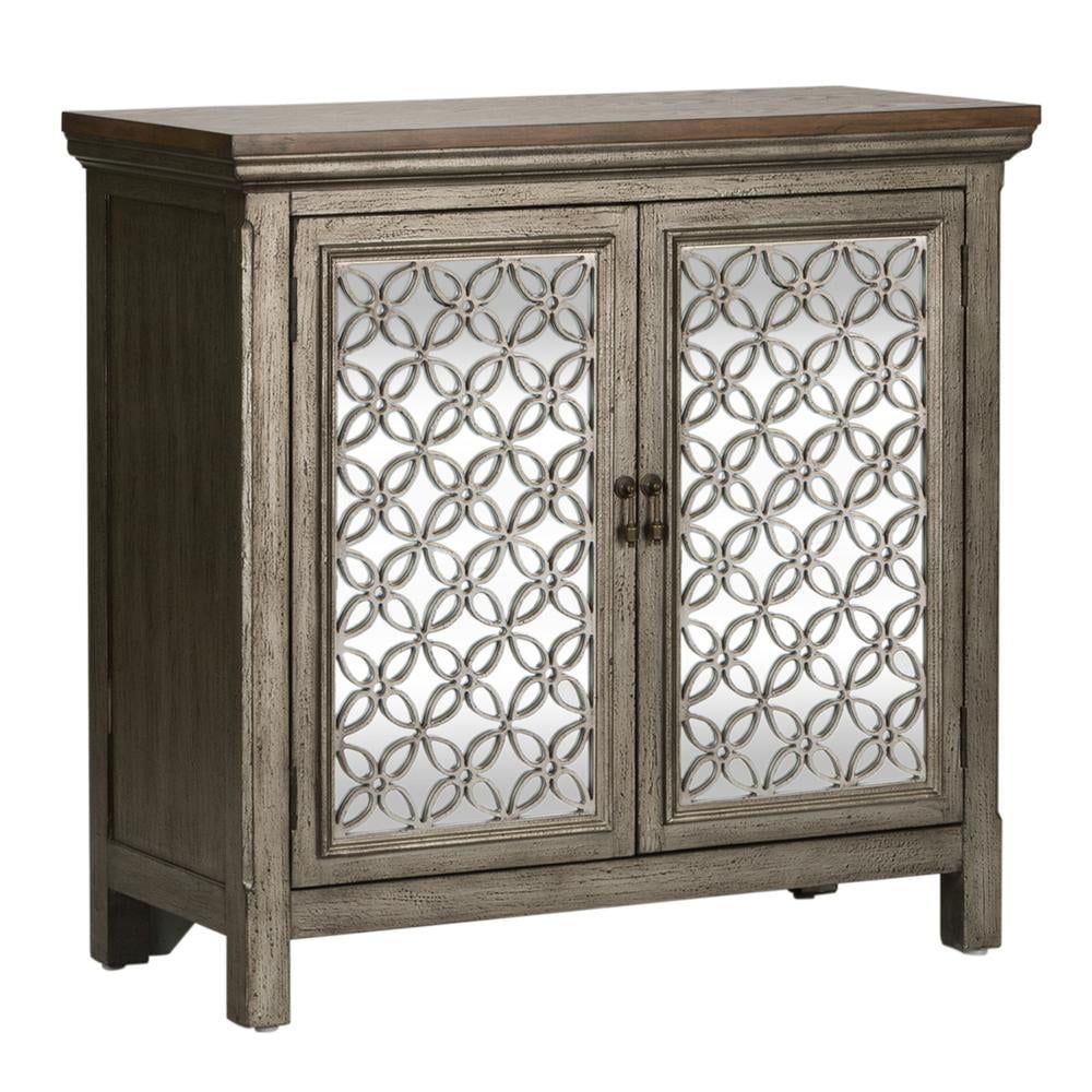 Westridge Wire-Brushed Gray-Brown 2 Door Accent Cabinet