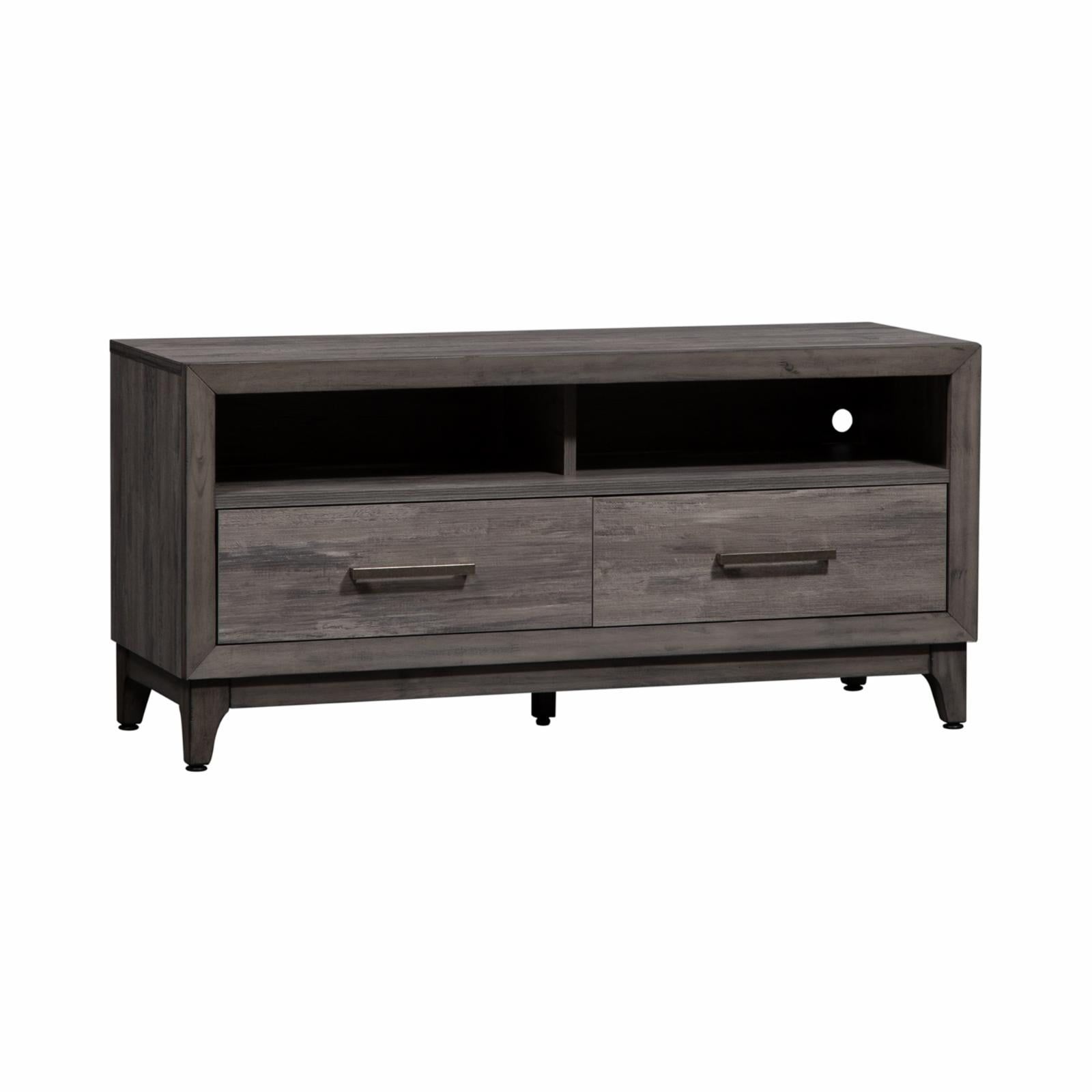 Gray 47" Modern TV Stand with Cabinet and Drawers