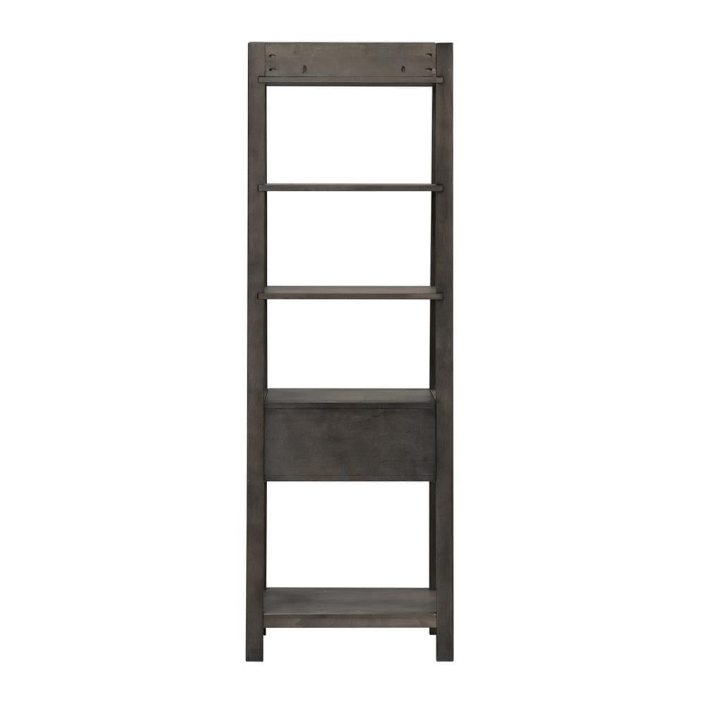 Modern Farmhouse 72" White Oak Leaning Ladder Bookcase