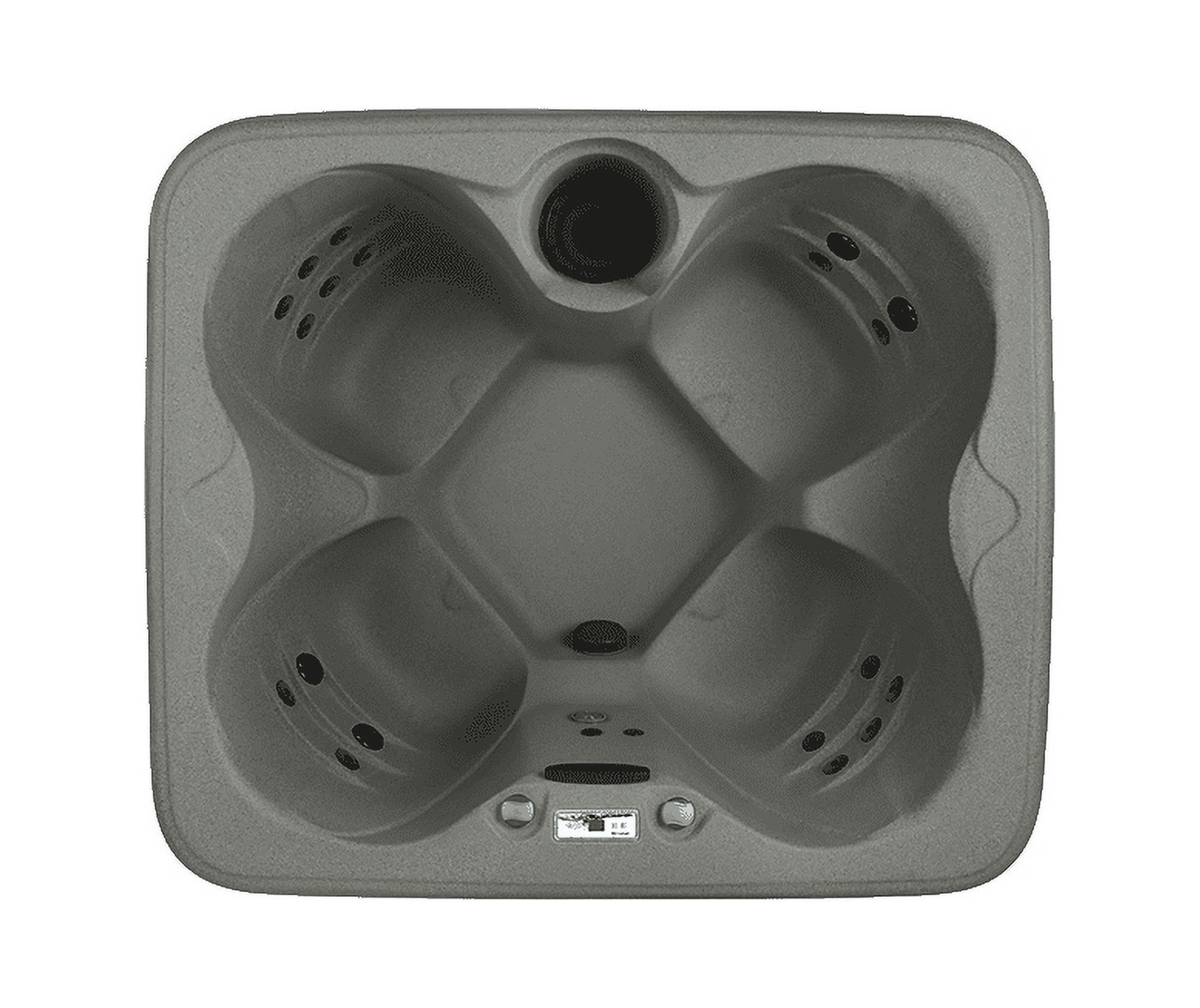 Lifesmart Grey 4-Person 20-Jet Square Hot Tub