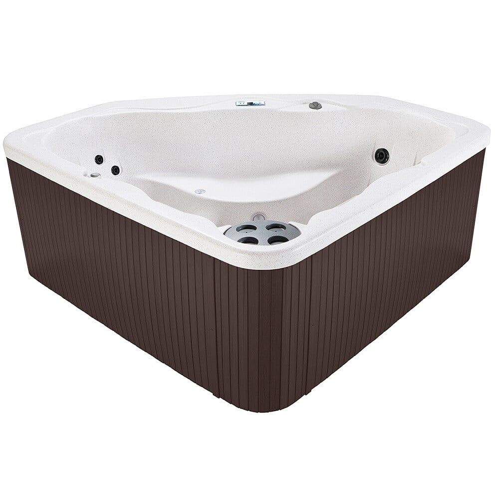 LS300 Plus 3-Person Brown and White Spa with 17 Jets