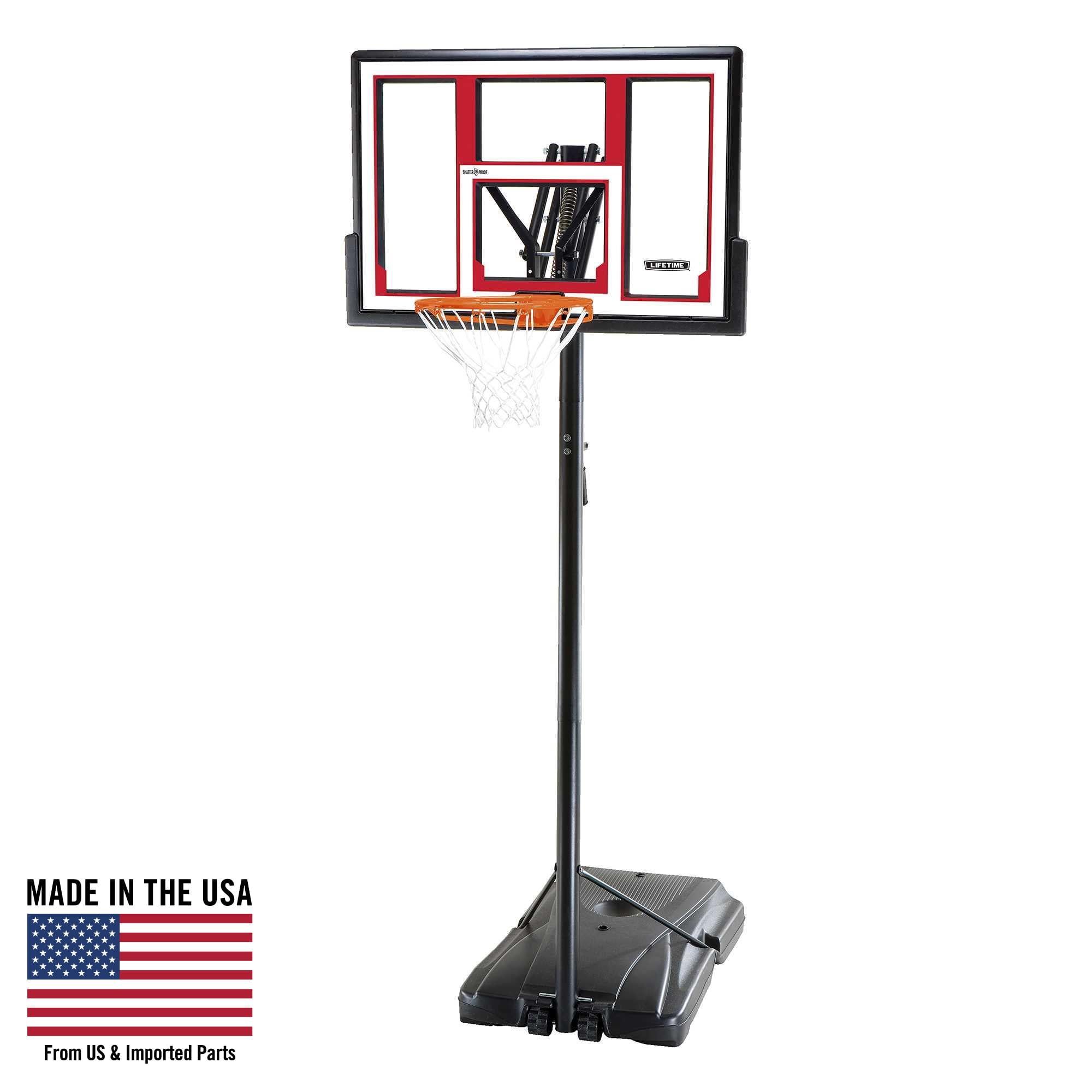 Lifetime Adjustable Portable Basketball Hoop with 48" Polycarbonate Backboard