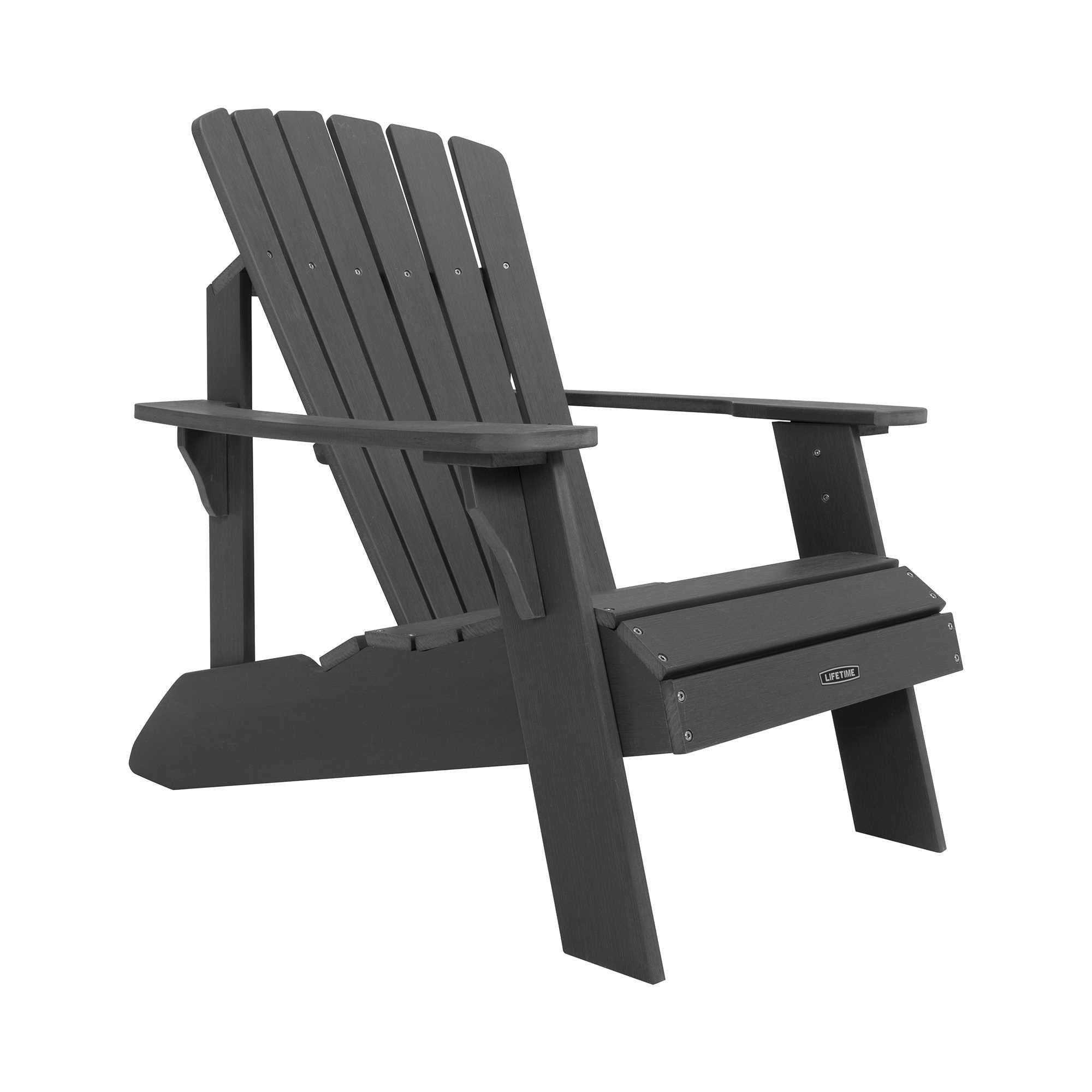 Lifetime Shale Stone Faux Wood Outdoor Adirondack Chair