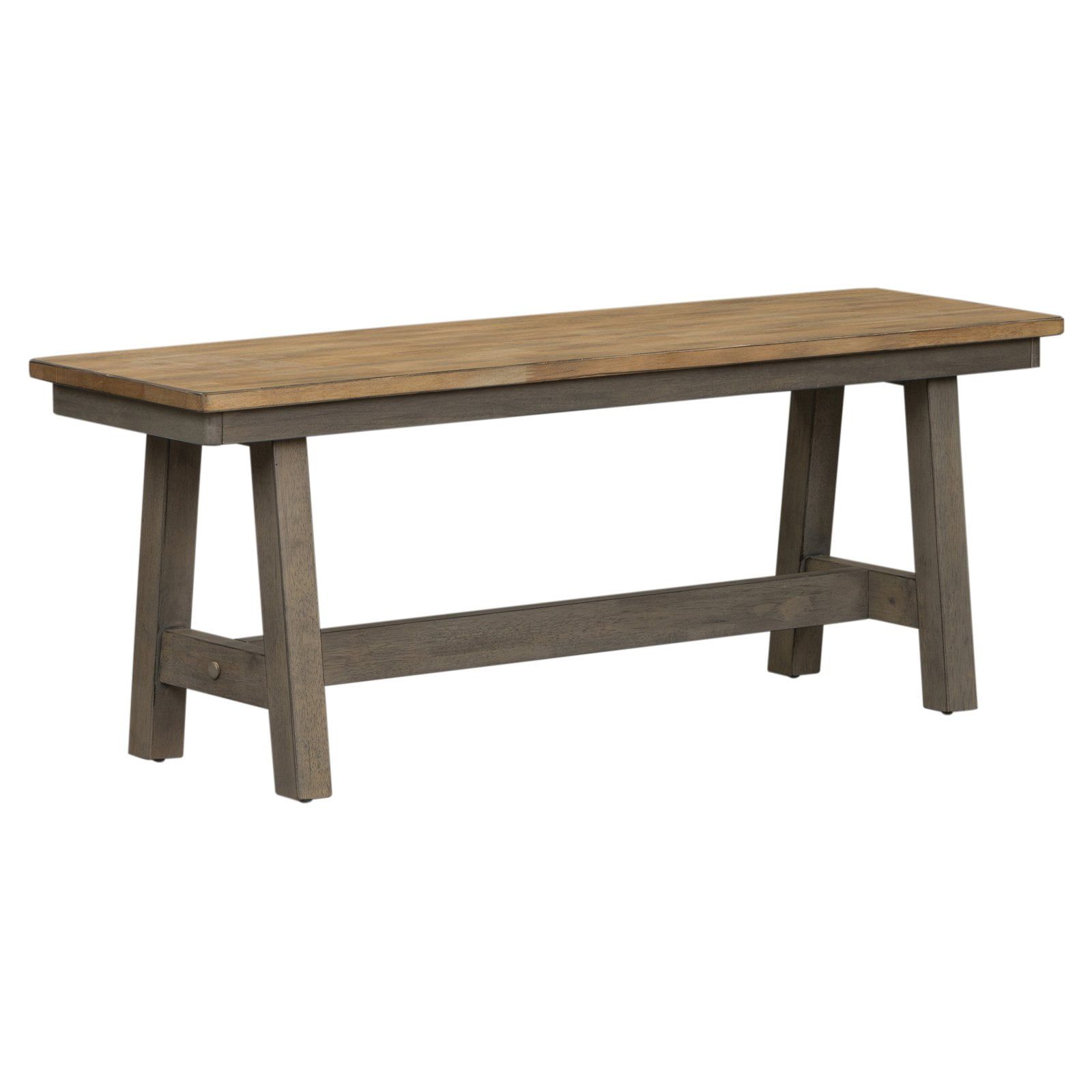 Lindsey Farm Gray and Sandstone Backless Bench