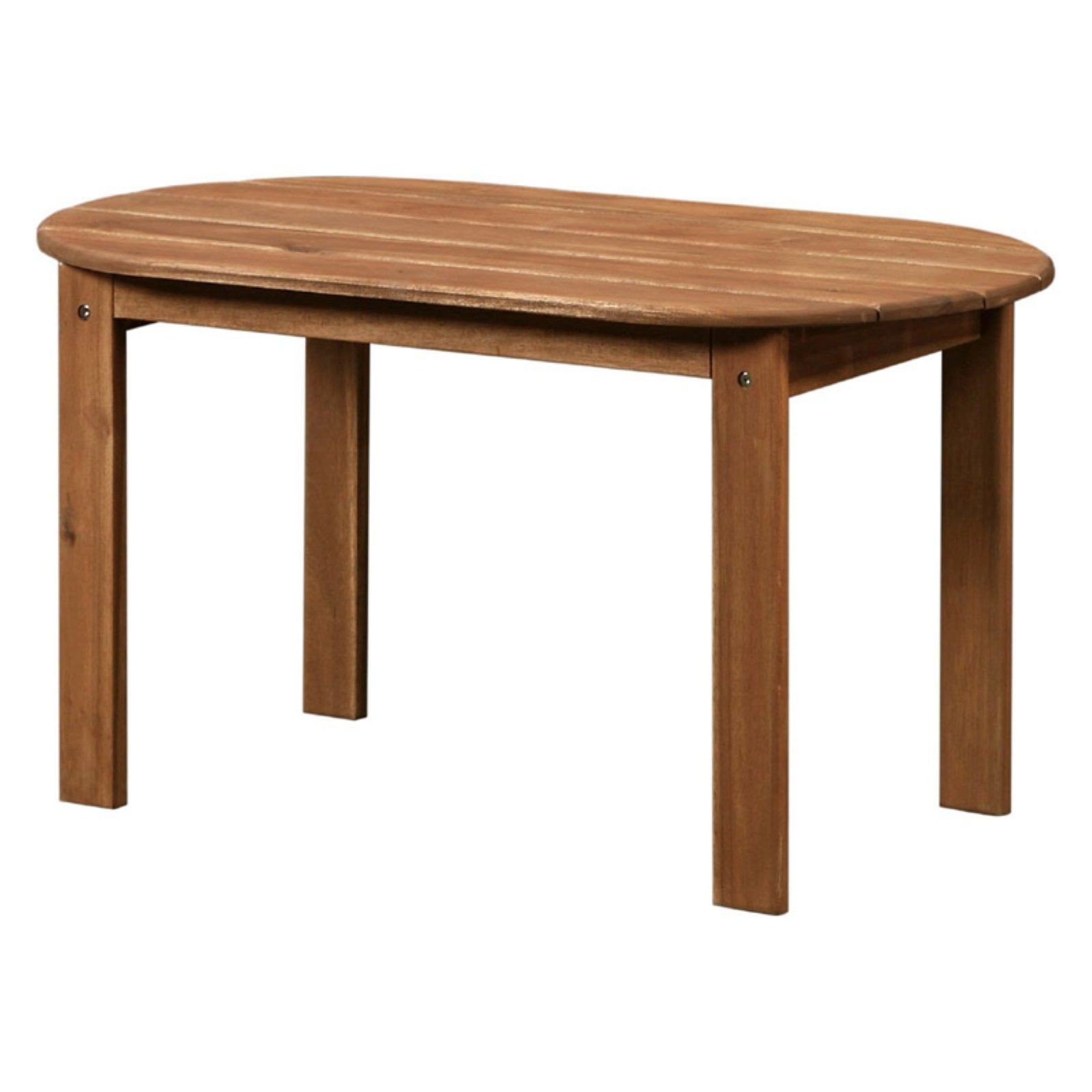 Adirondack Acorn Finish Spacious Outdoor Coffee Table