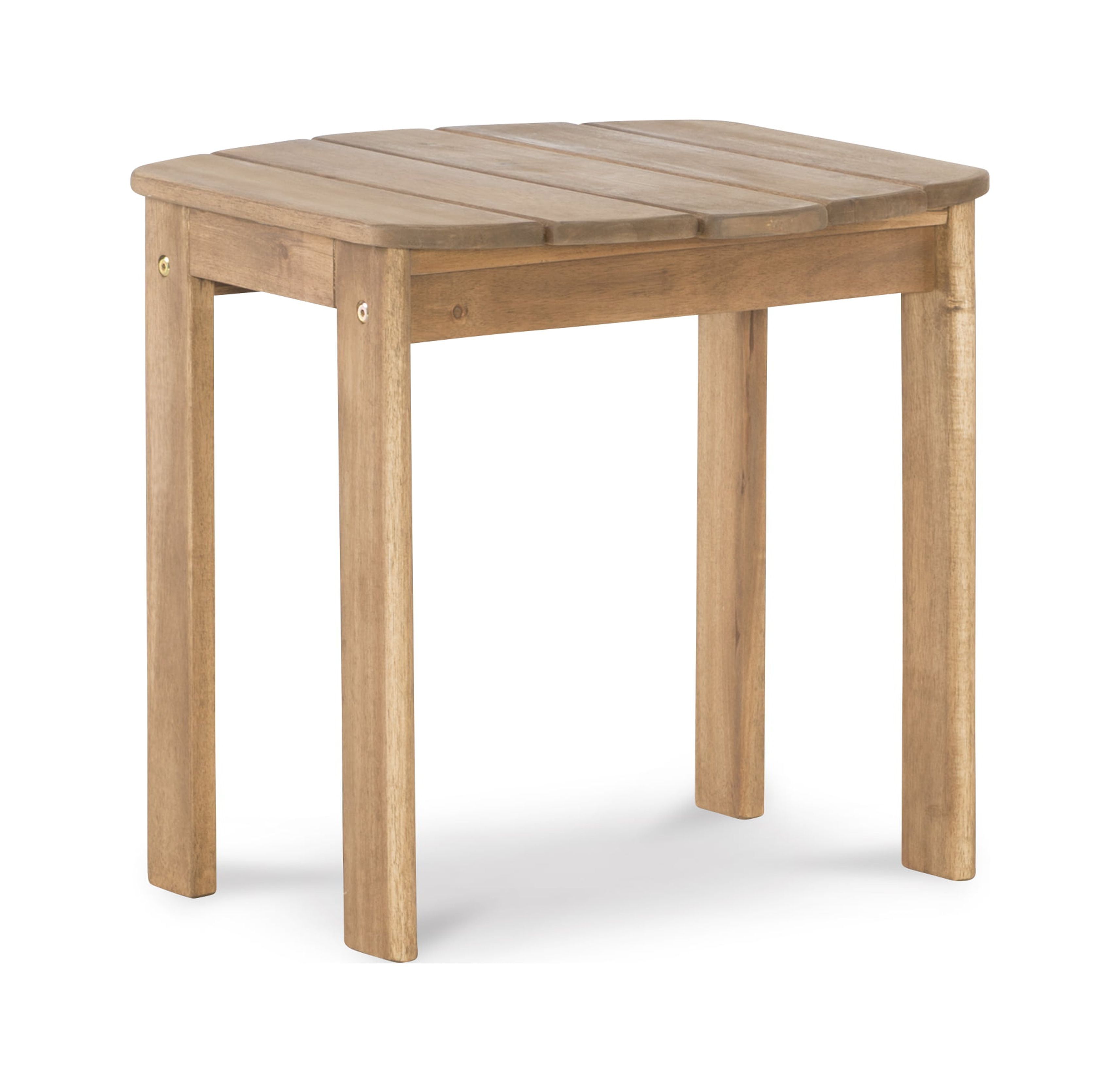 Acorn Finish Acacia Wood Adirondack Outdoor End Table