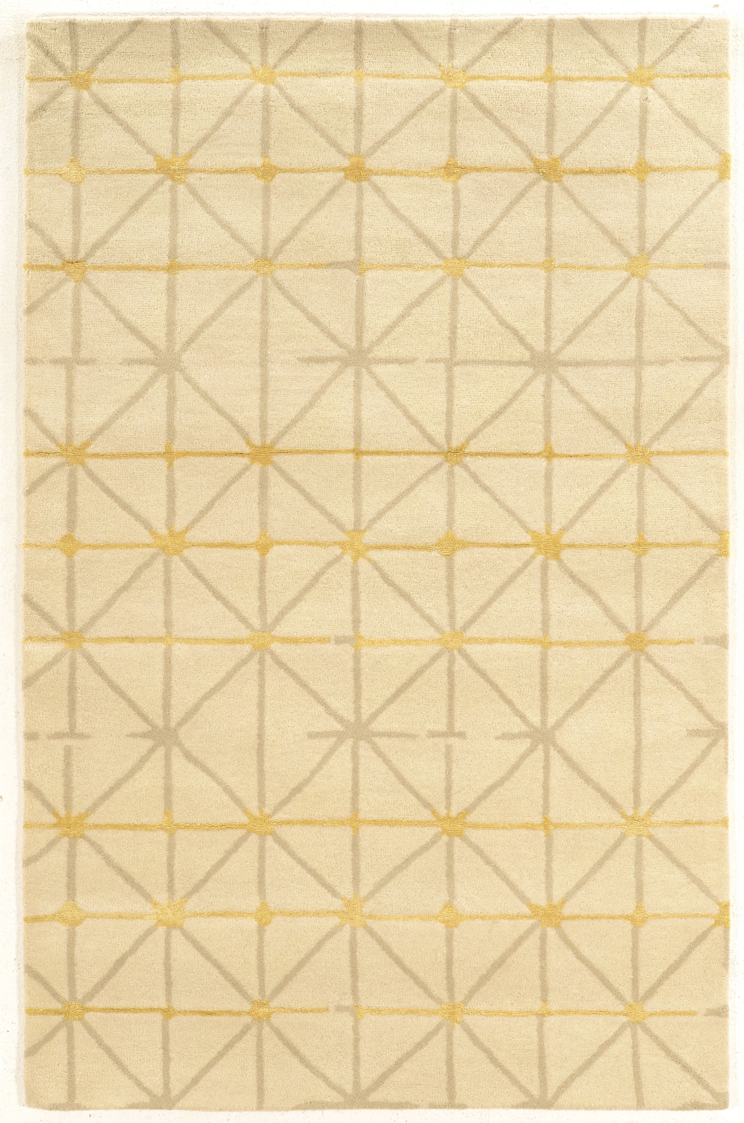 Ivory Elegance Hand-Tufted Wool and Viscose 8'x11' Area Rug