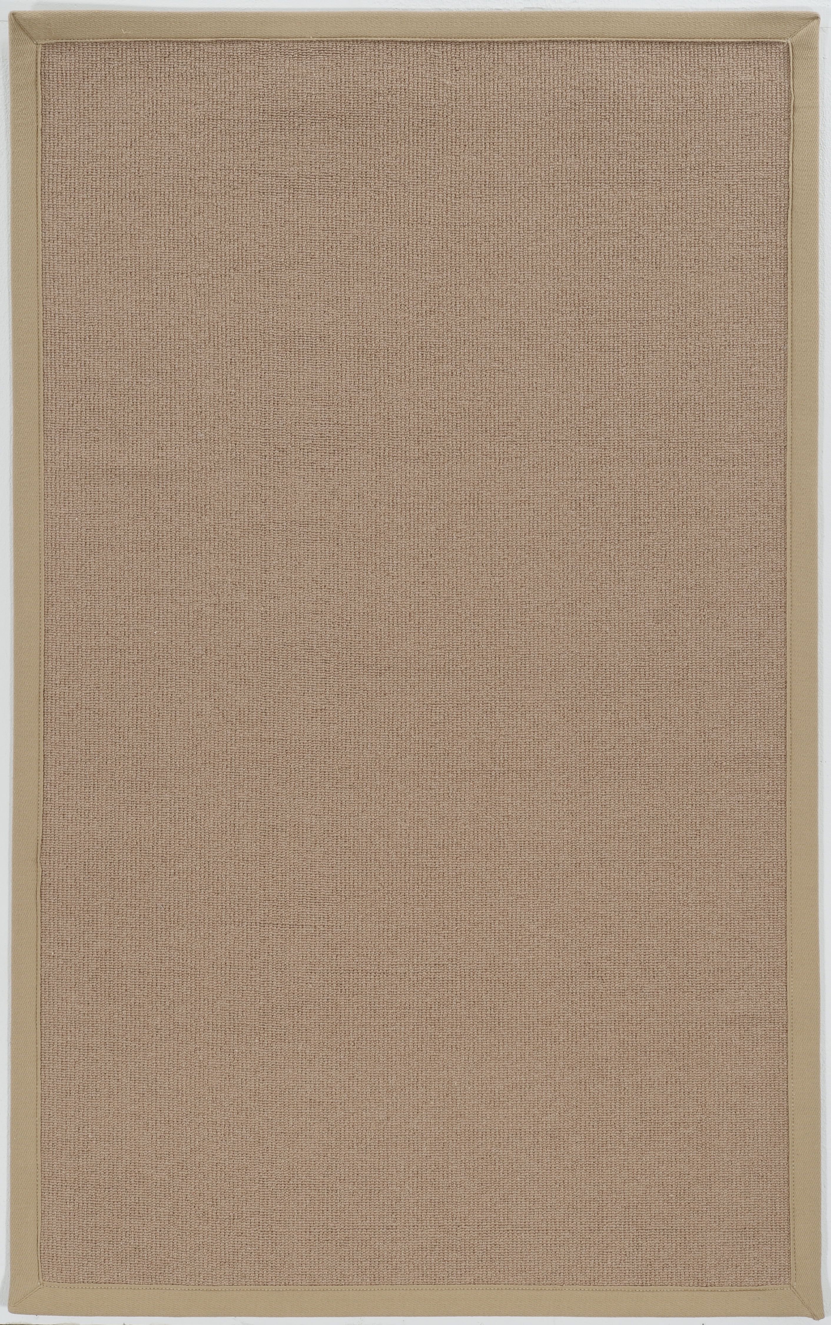 Beige Tufted Wool Rectangular Accent Rug, 5' x 8'