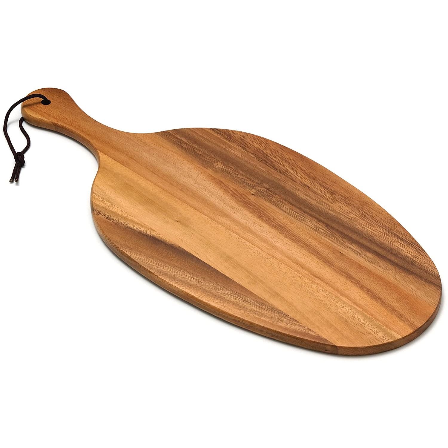 Acacia Wood Oblong Paddle Board Serving Tray