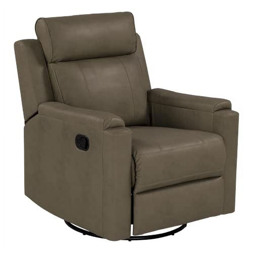 Grummond Swivel Glider Recliner in PolyHyde Vinyl