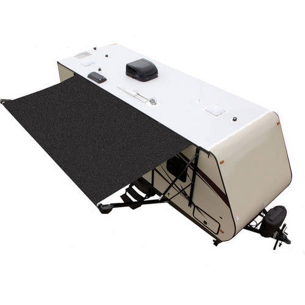 Black Anti-Mildew RV Awning with Weatherguard