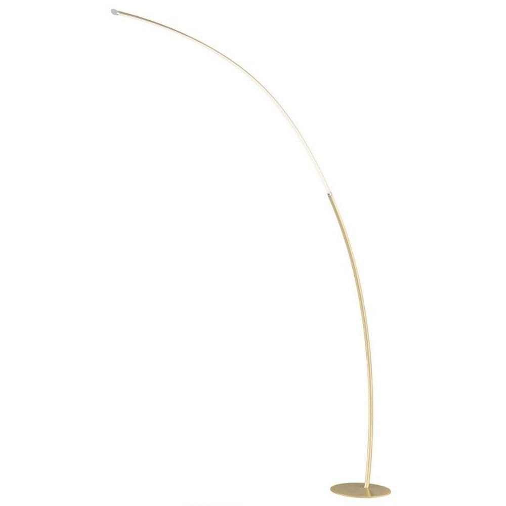 Gold Arc LED Floor Lamp with Sleek Design