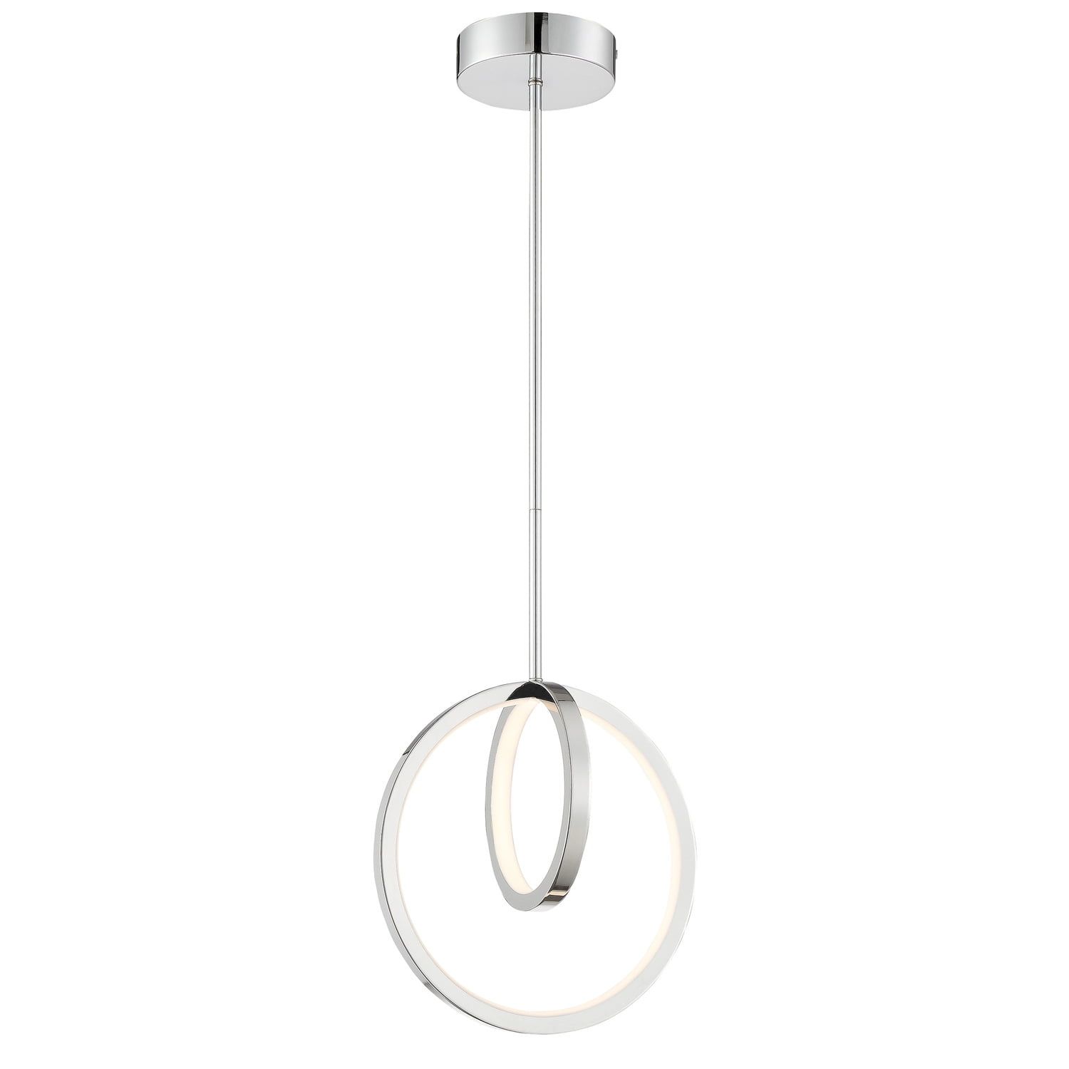 Rimmy Sleek Chrome and Brushed Nickel 61.5" LED Pendant