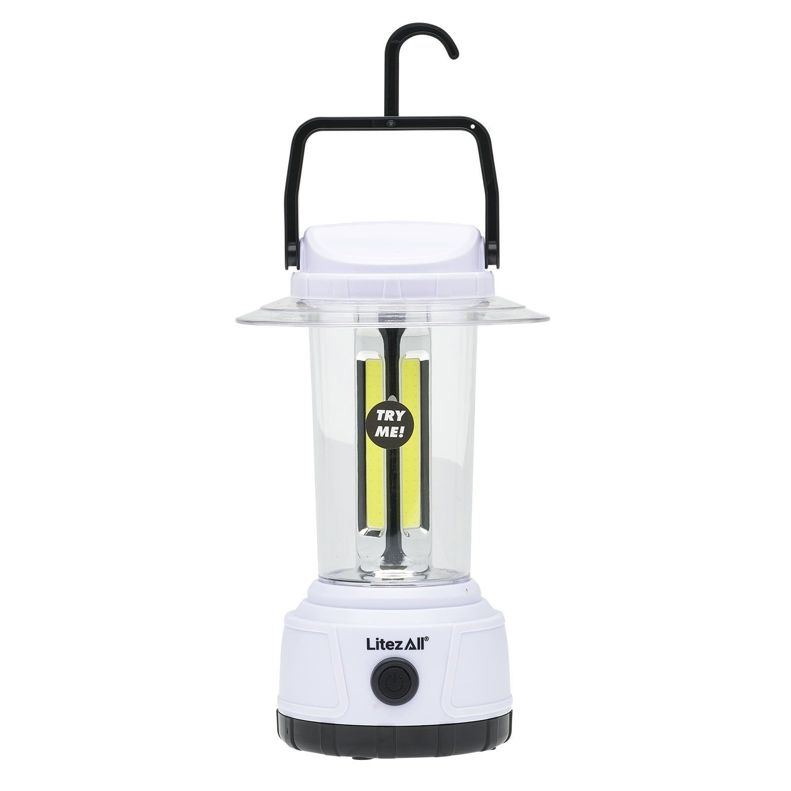 2000 Lumen White ABS Battery-Powered Camping Lantern