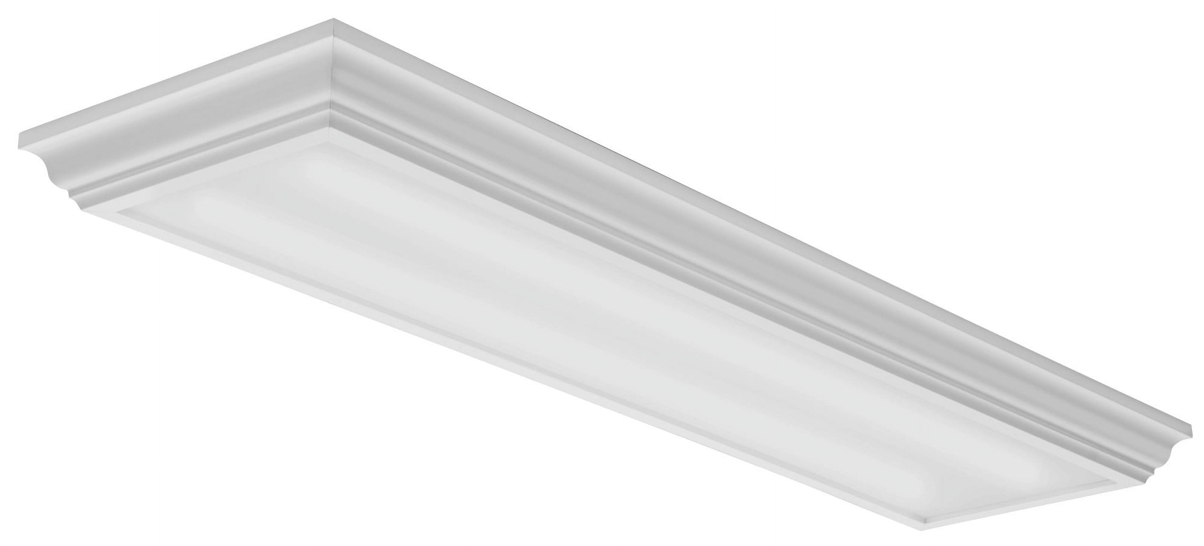 White Glass LED Indoor/Outdoor Flush Mount Light