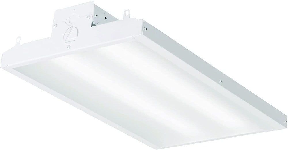 White Aluminum LED High Bay Light Fixture, 22 inches
