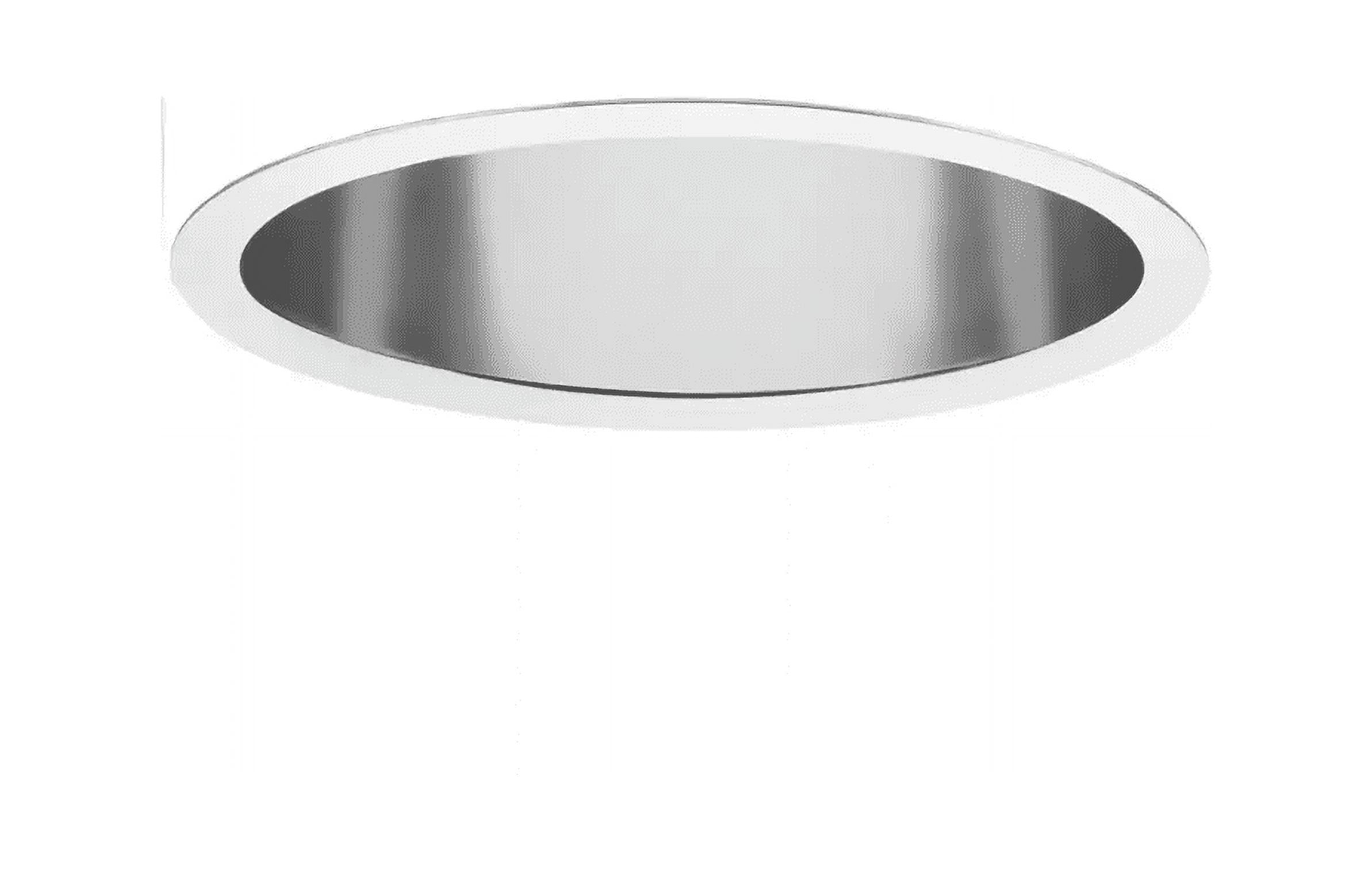 Clear Aluminum 6-Inch LED Recessed Downlight Trim