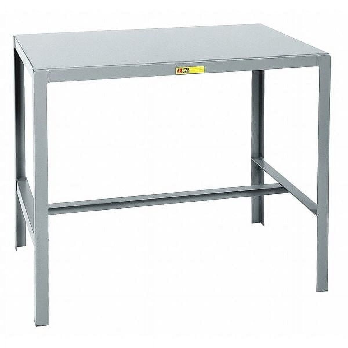 Gray Powder Coated Steel Fixed Height Work Table