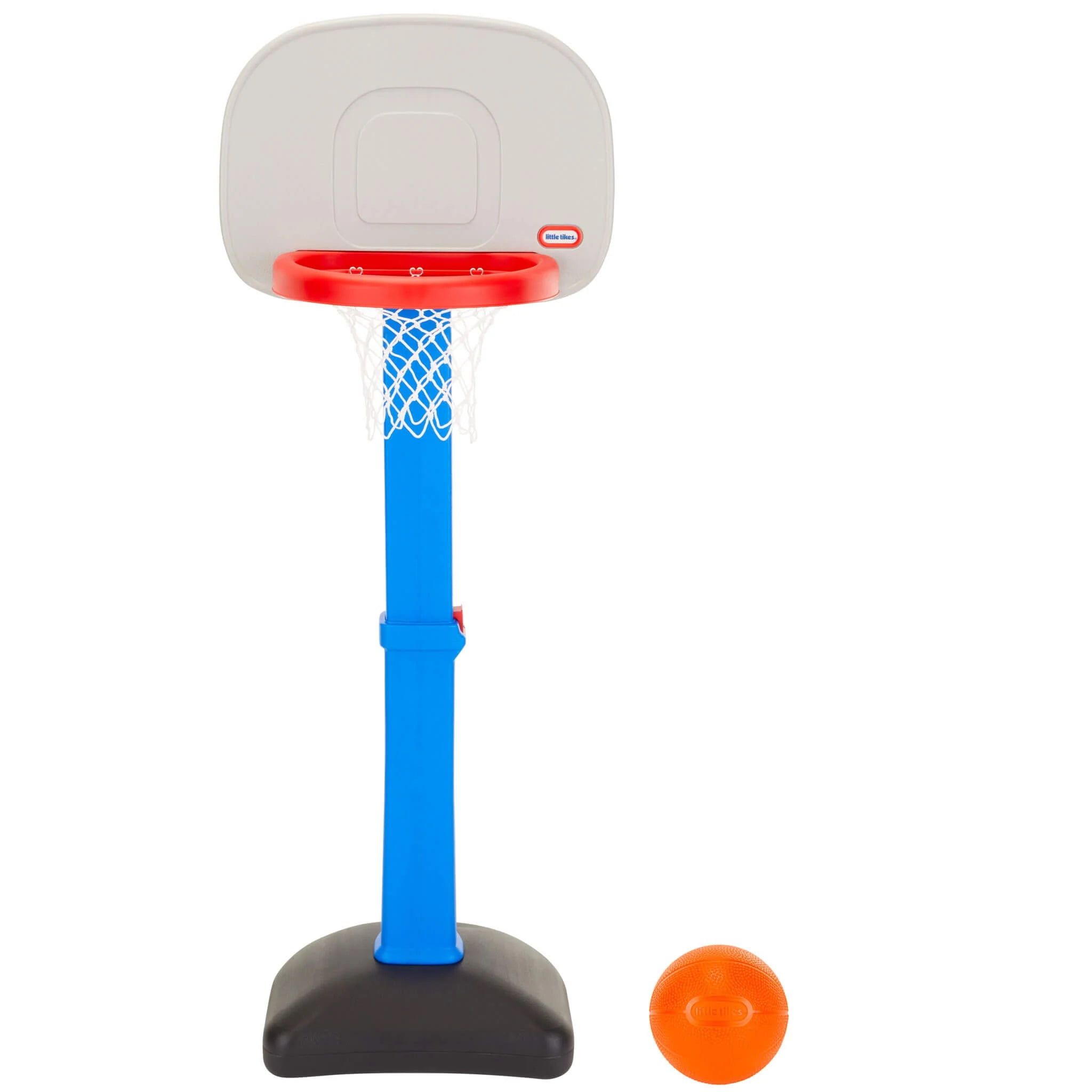 Adjustable Blue and Red Toddler Basketball Hoop Set