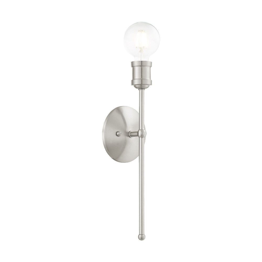 Lansdale Brushed Nickel Dimmable Wall Sconce, 15" Height