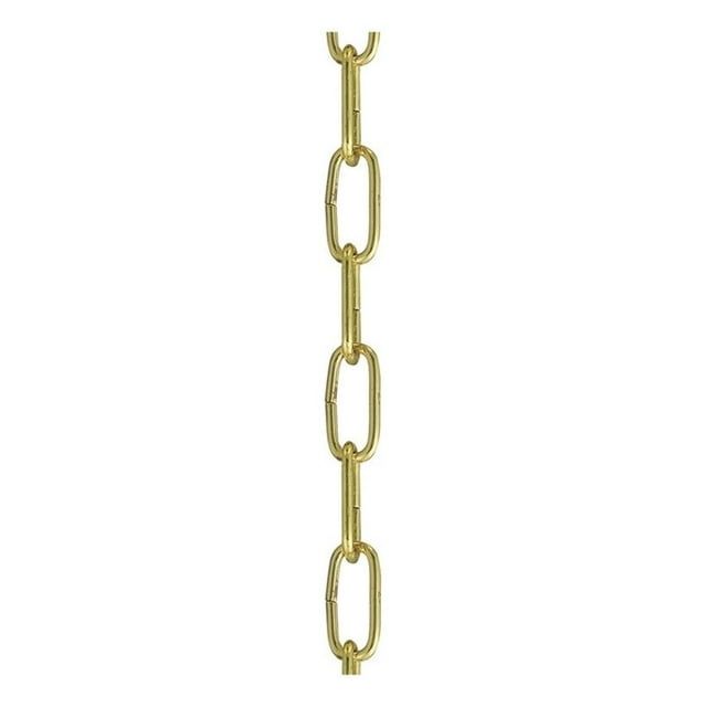 3 ft Polished Brass Heavy-Duty Decorative Chain