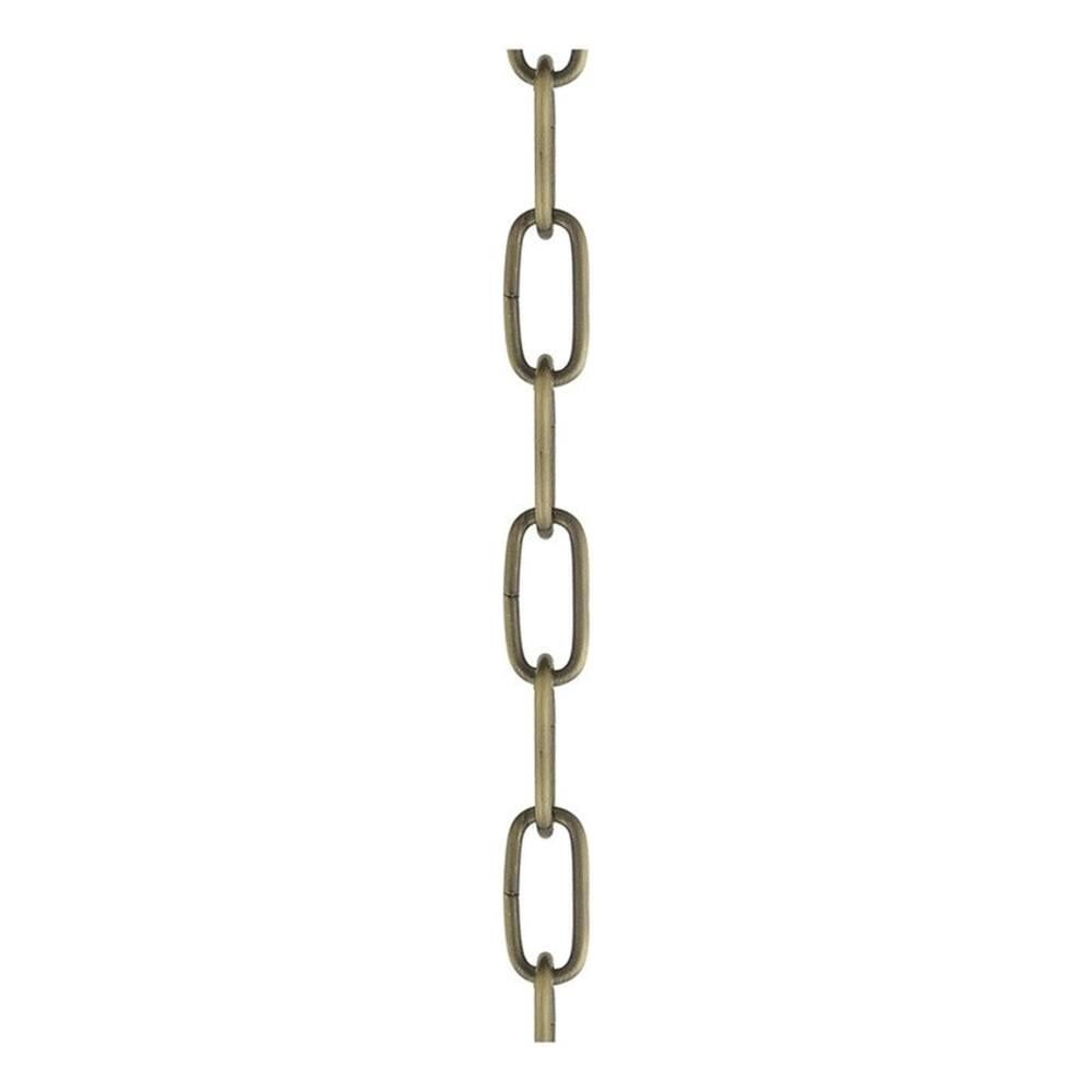 Antique Brass Heavy Duty Decorative Steel Chain, 3 ft