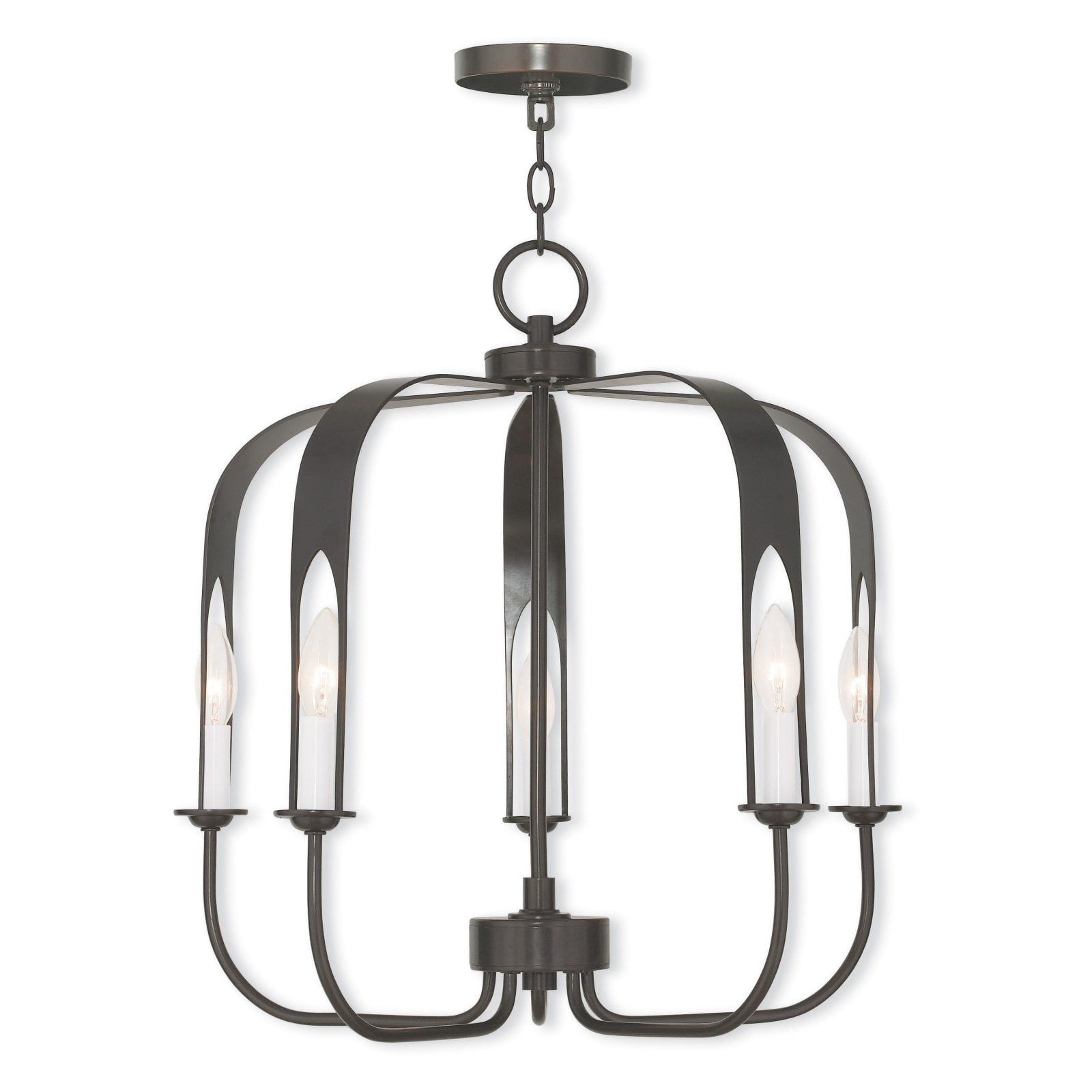 Addison English Bronze 5-Light Modern Chandelier