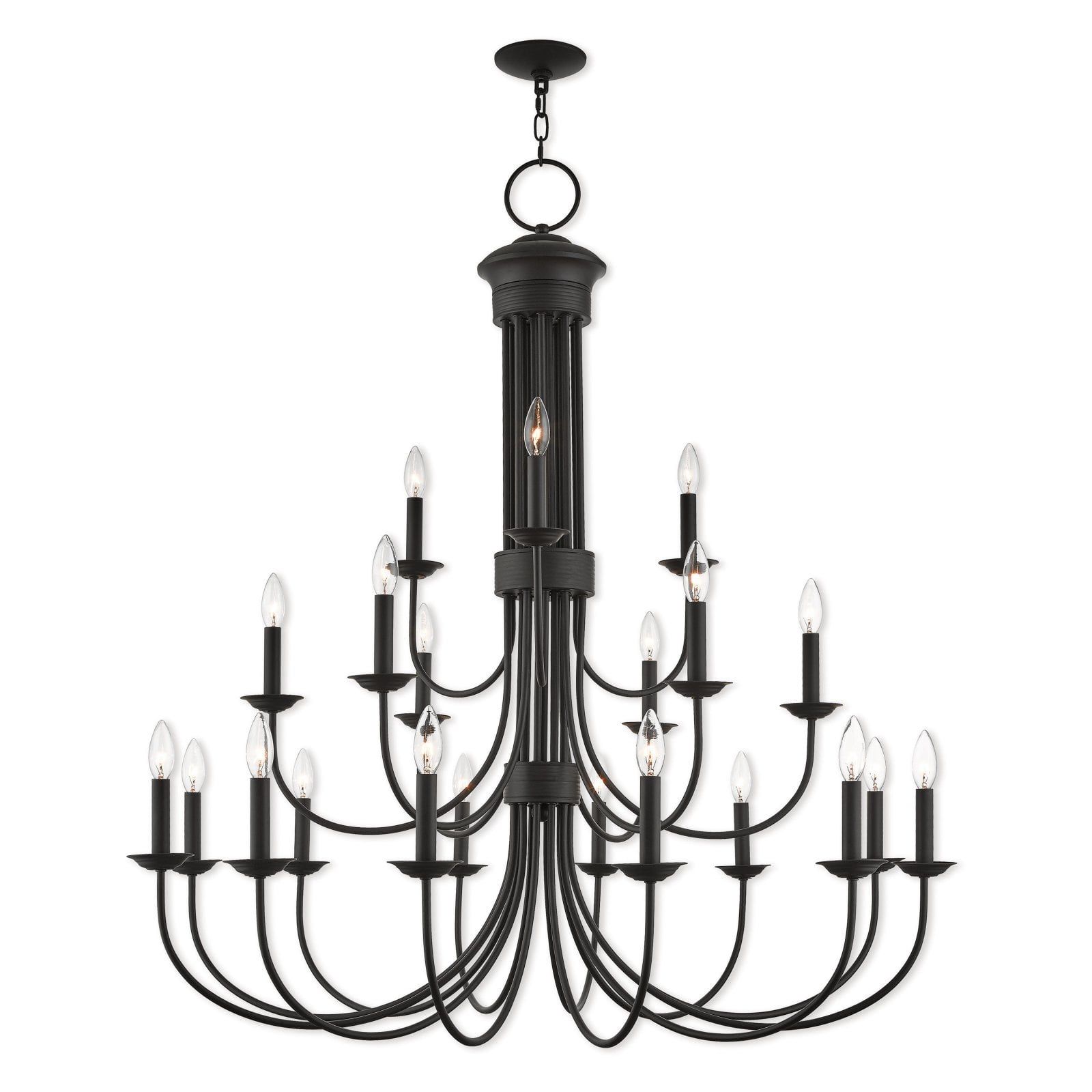 Estate 21-Light Bronze Extra Large Chandelier