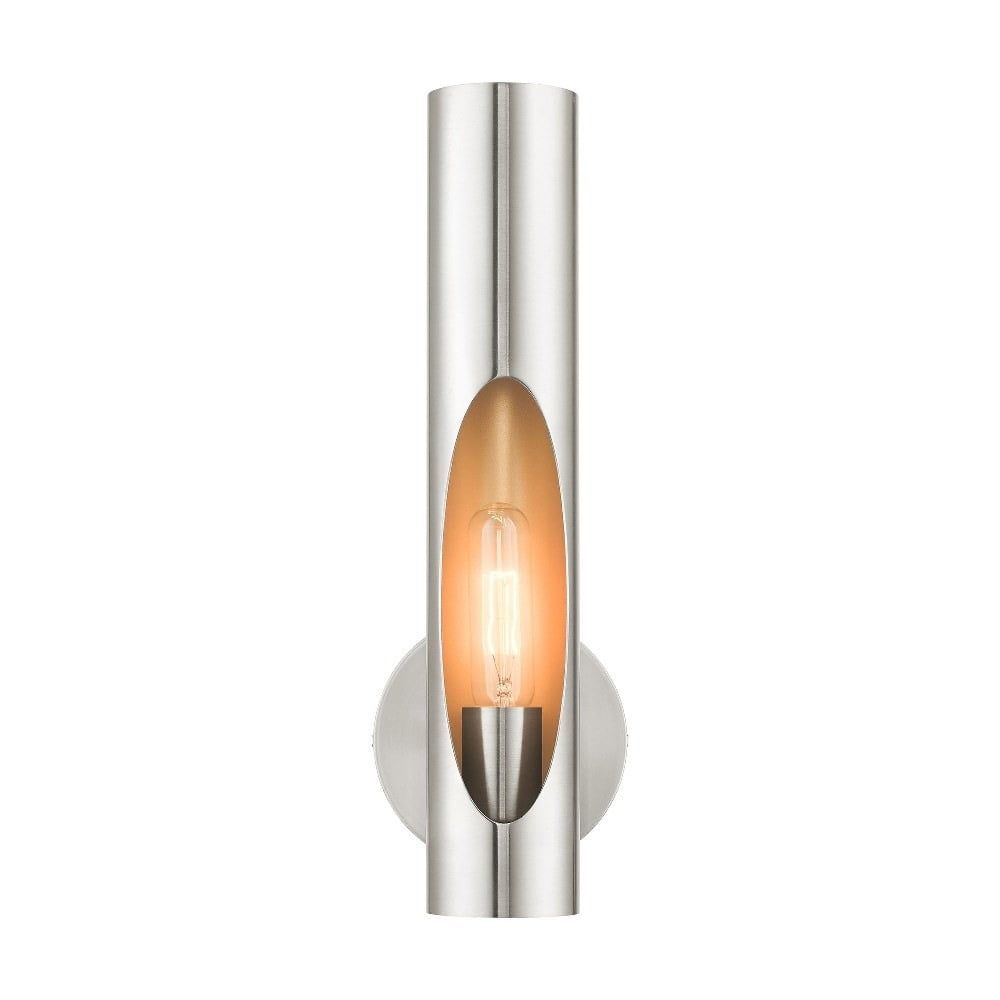 Brushed Nickel 16" Industrial Wall Sconce