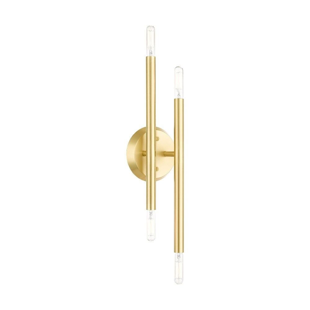 Soho Satin Brass 4-Light Dimmable ADA Wall Sconce