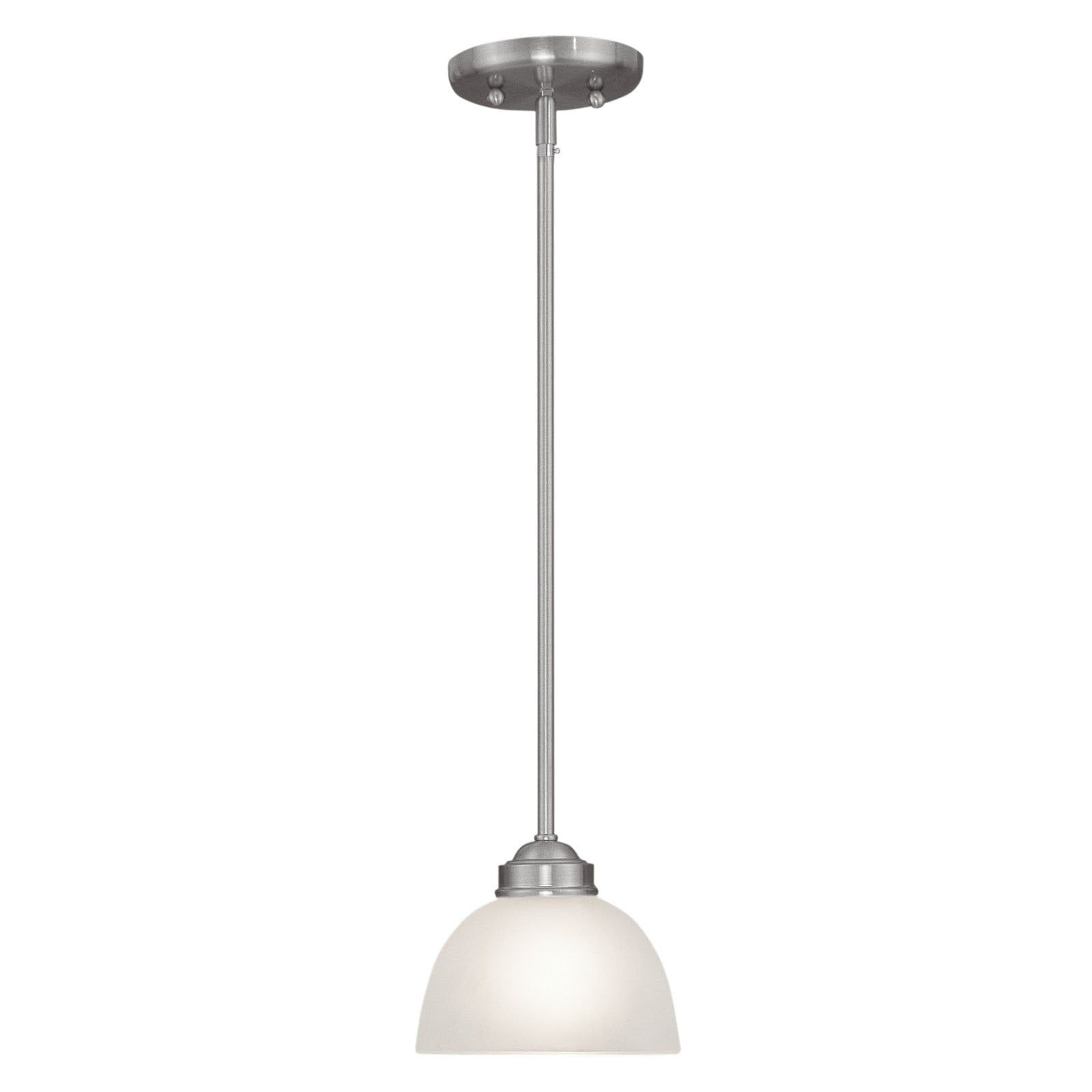 Somerset Sleek Contemporary Mini Pendant Light in Brushed Nickel