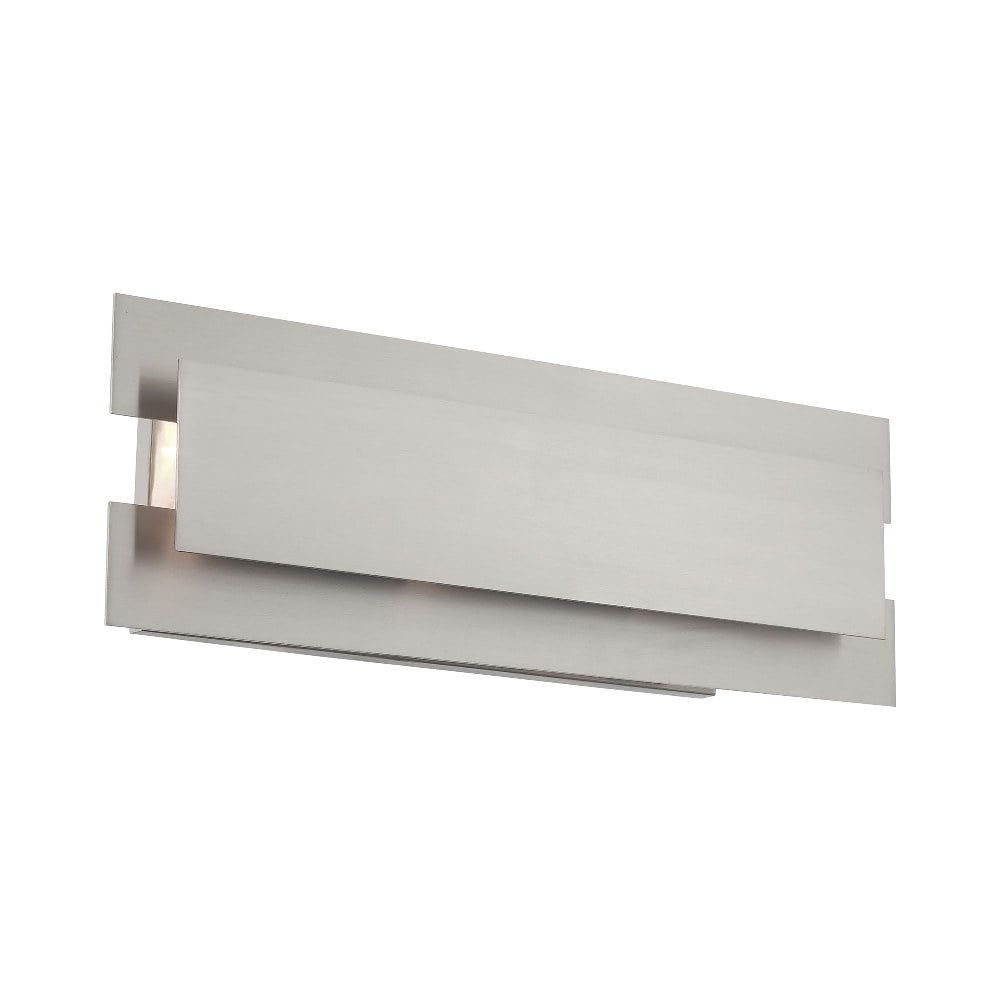 Modern Brushed Nickel 3-Light Vanity Wall Sconce