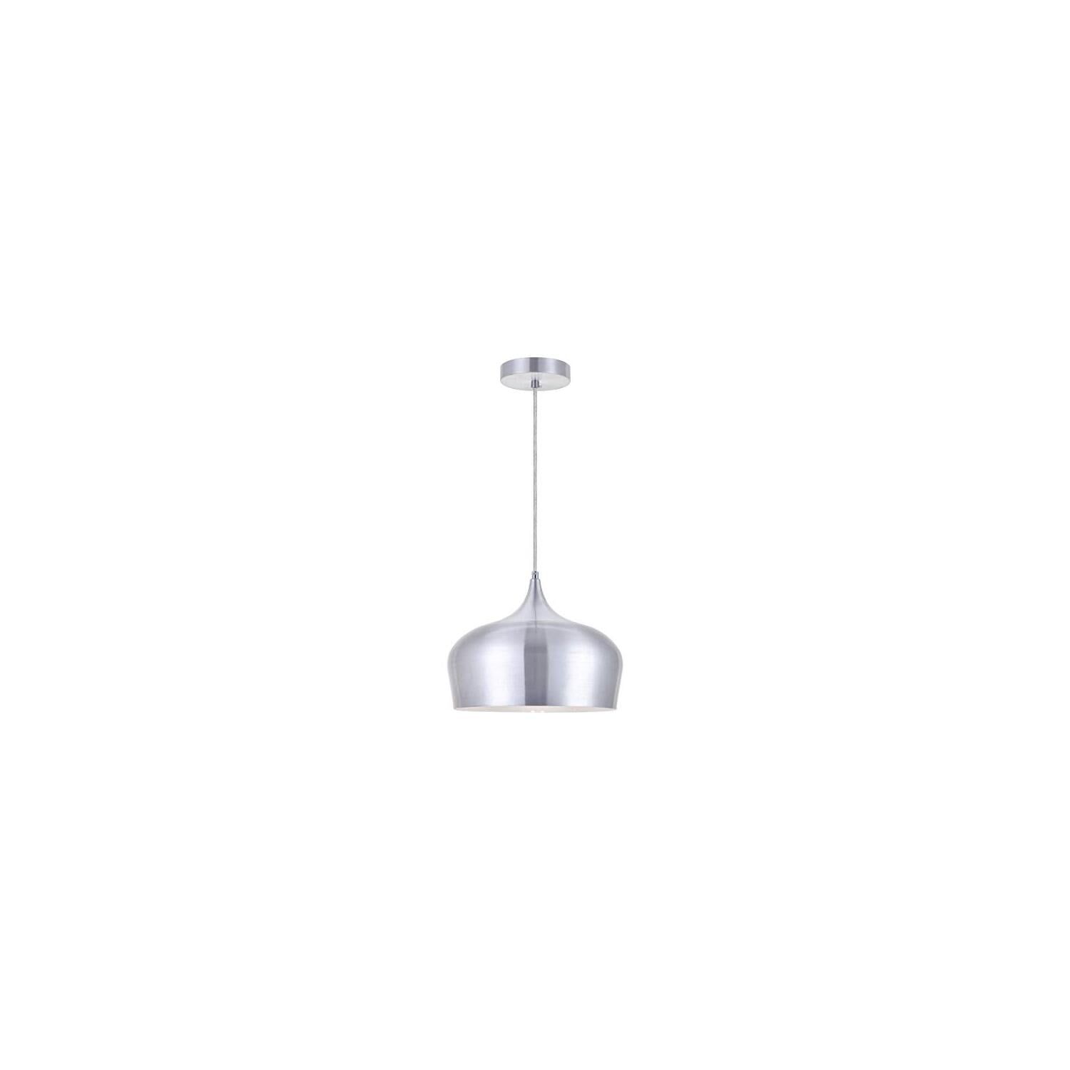 Nora Sleek Teardrop Aluminum Pendant Lamp in Burnished Nickel