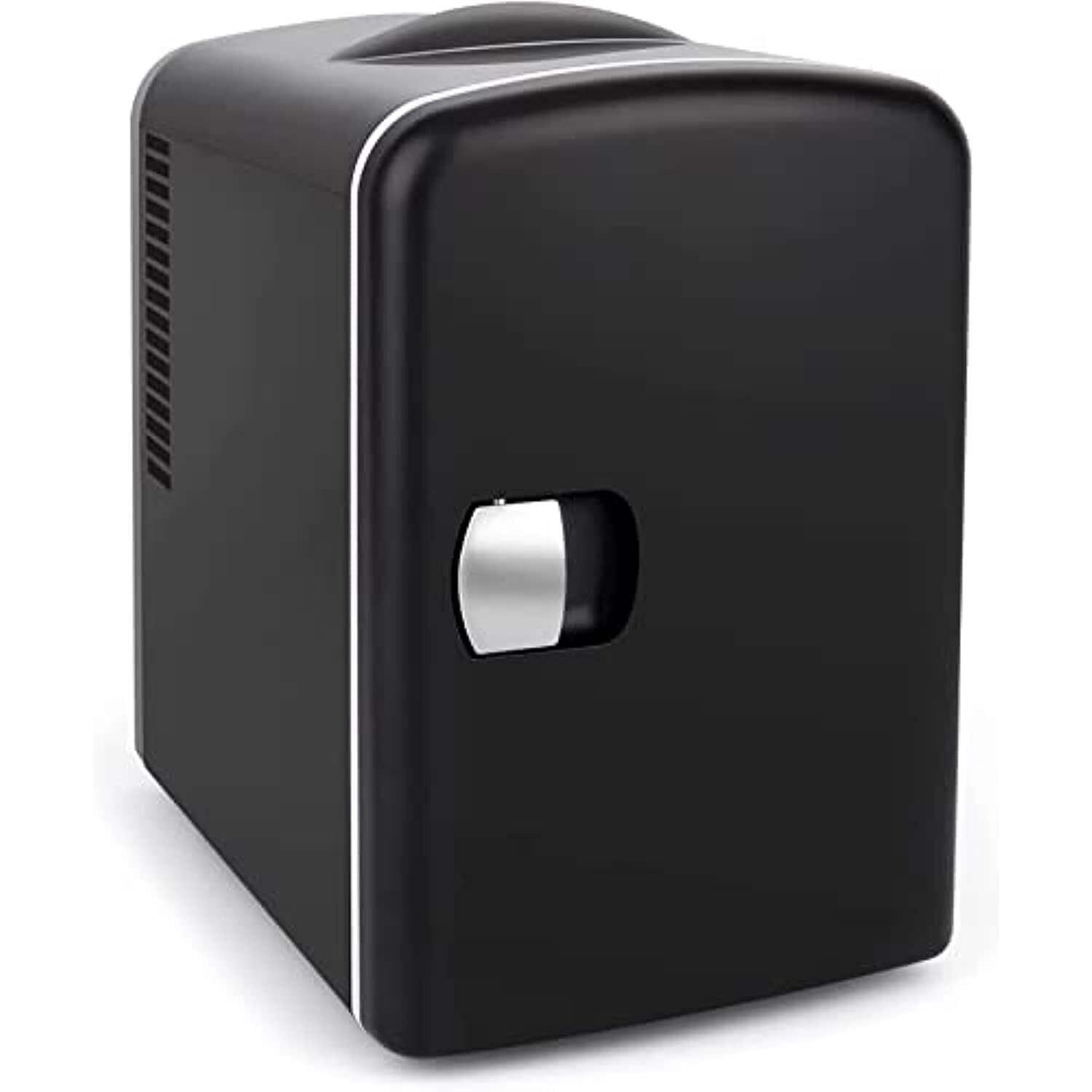 Compact Black Energy Star Portable Mini Fridge with Removable Shelf