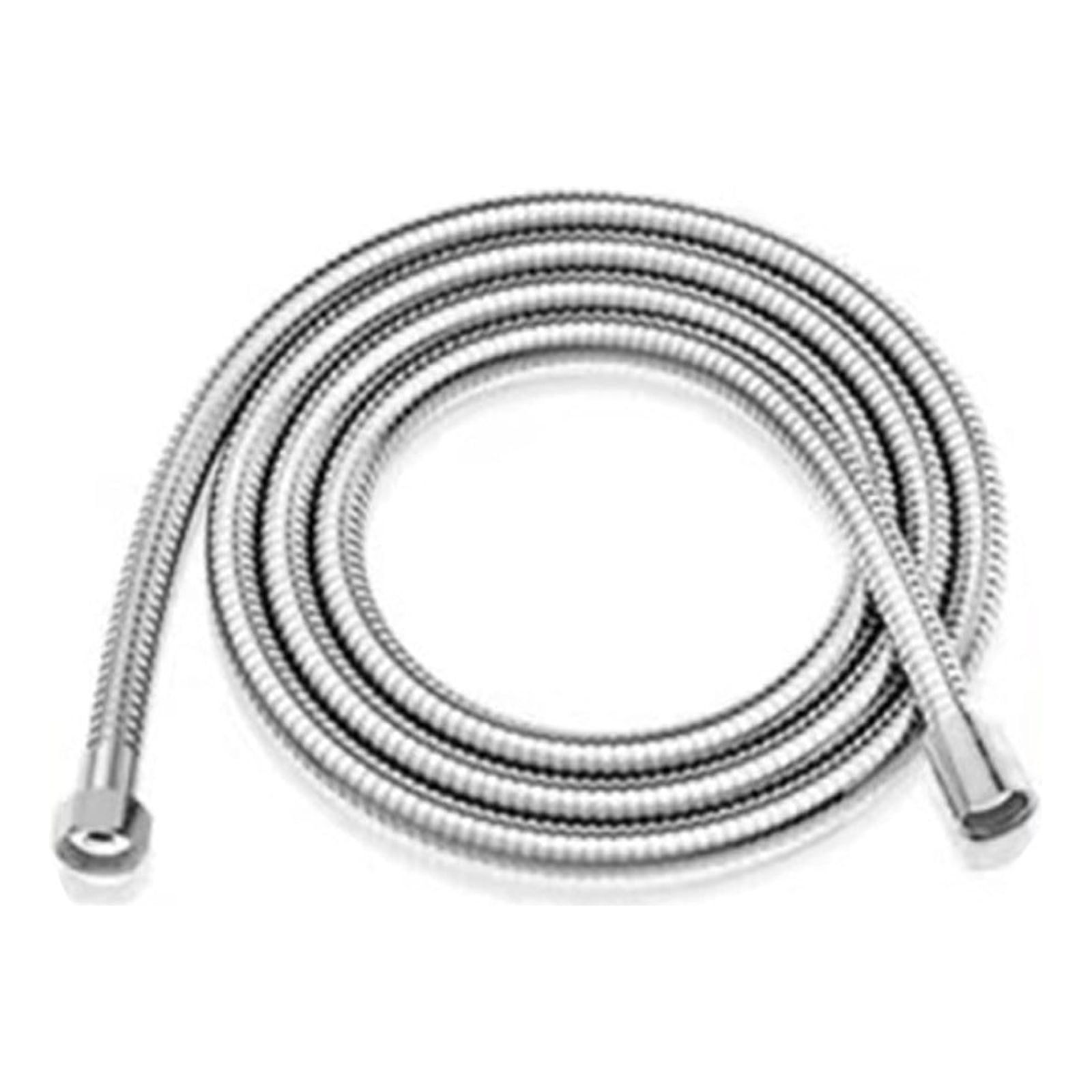 Extra Long Silver Stainless Steel Shower Hose with Brass Nut, 59 Inches