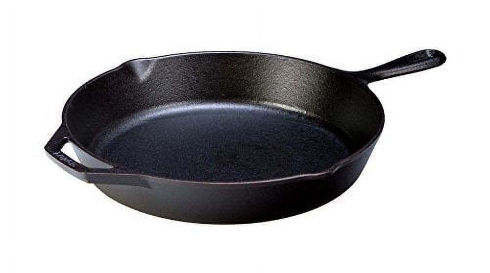 Lodge 12-Inch Black Cast Iron Skillet with Assist Handle