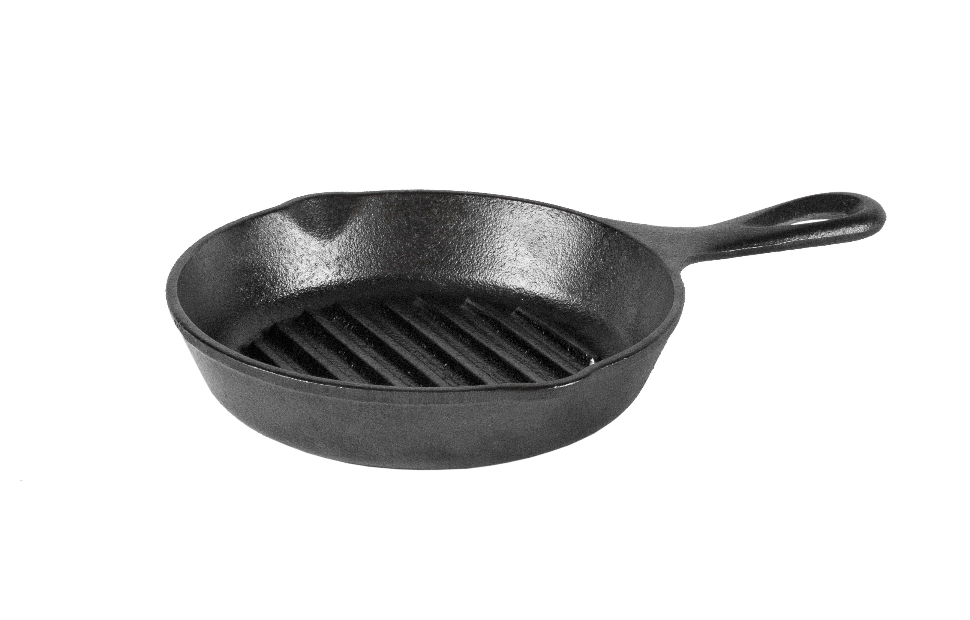 Lodge 6.5" Black Cast Iron Ribbed Grill Pan