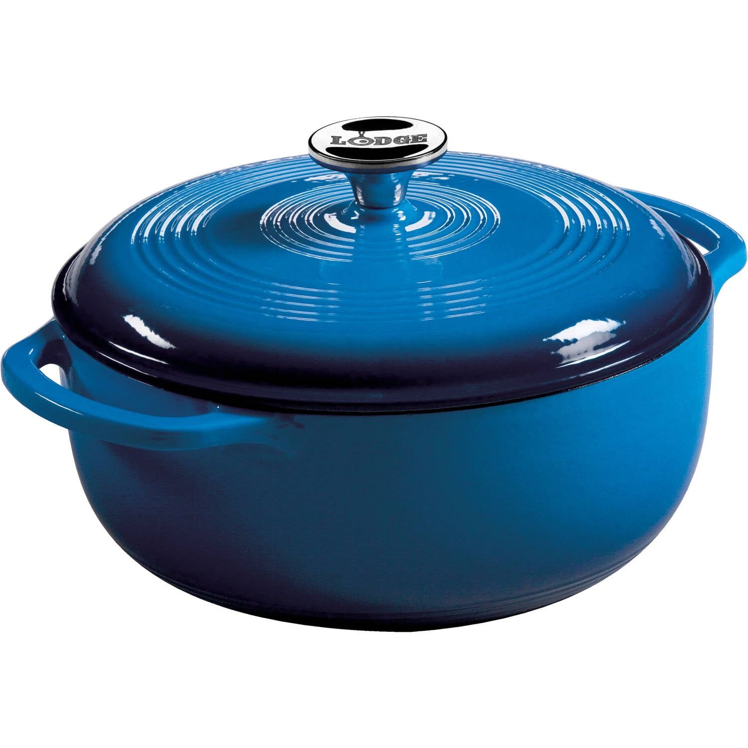 Blue Enameled Cast Iron 4.5 Quart Dutch Oven