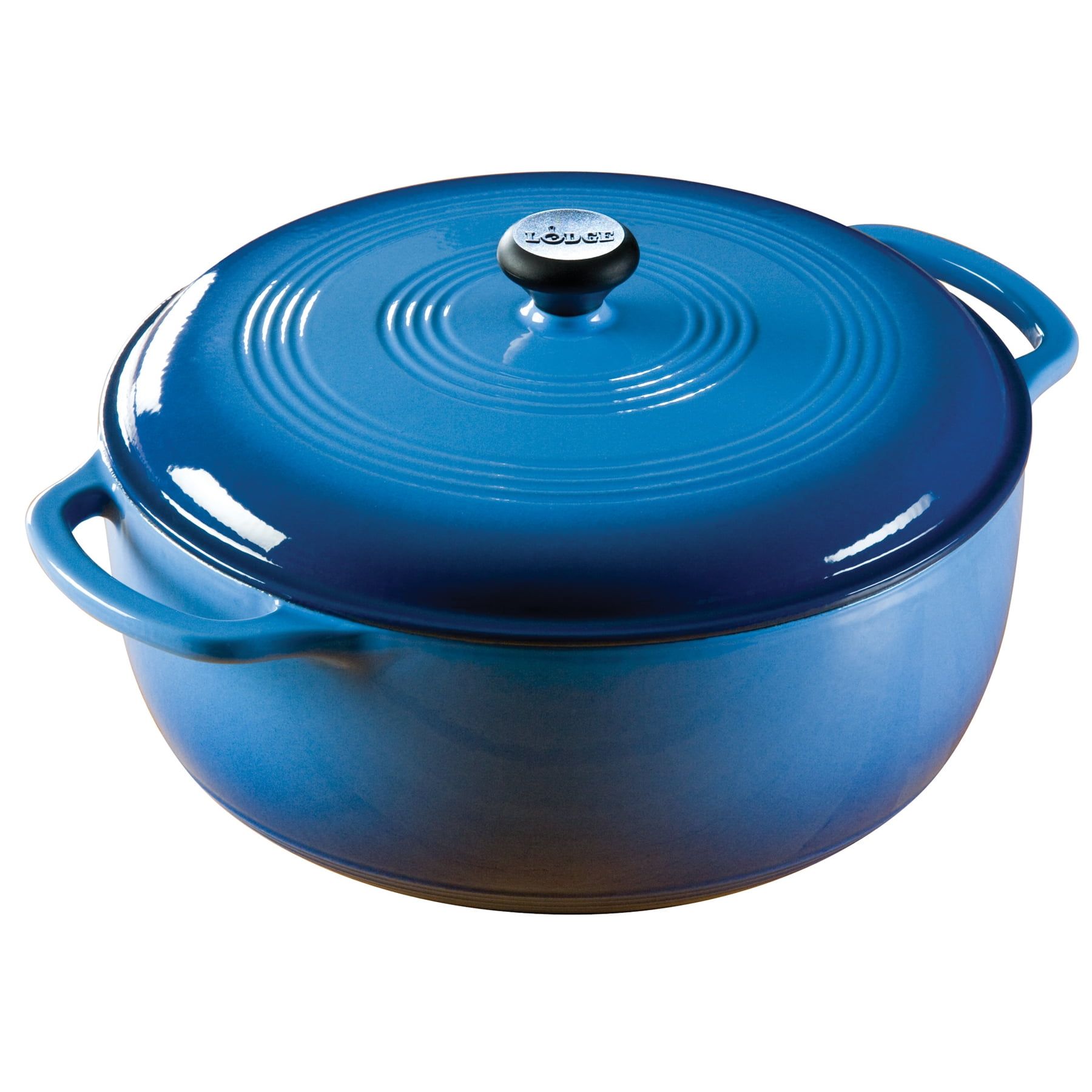 Blue Enameled Cast Iron 7.5 Quart Dutch Oven