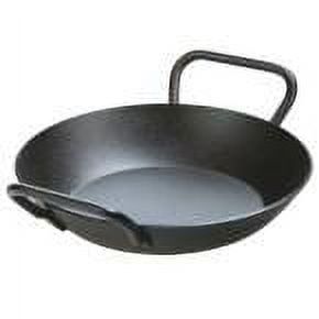 Lodge 8-Inch Black Carbon Steel Skillet with Dual Handles