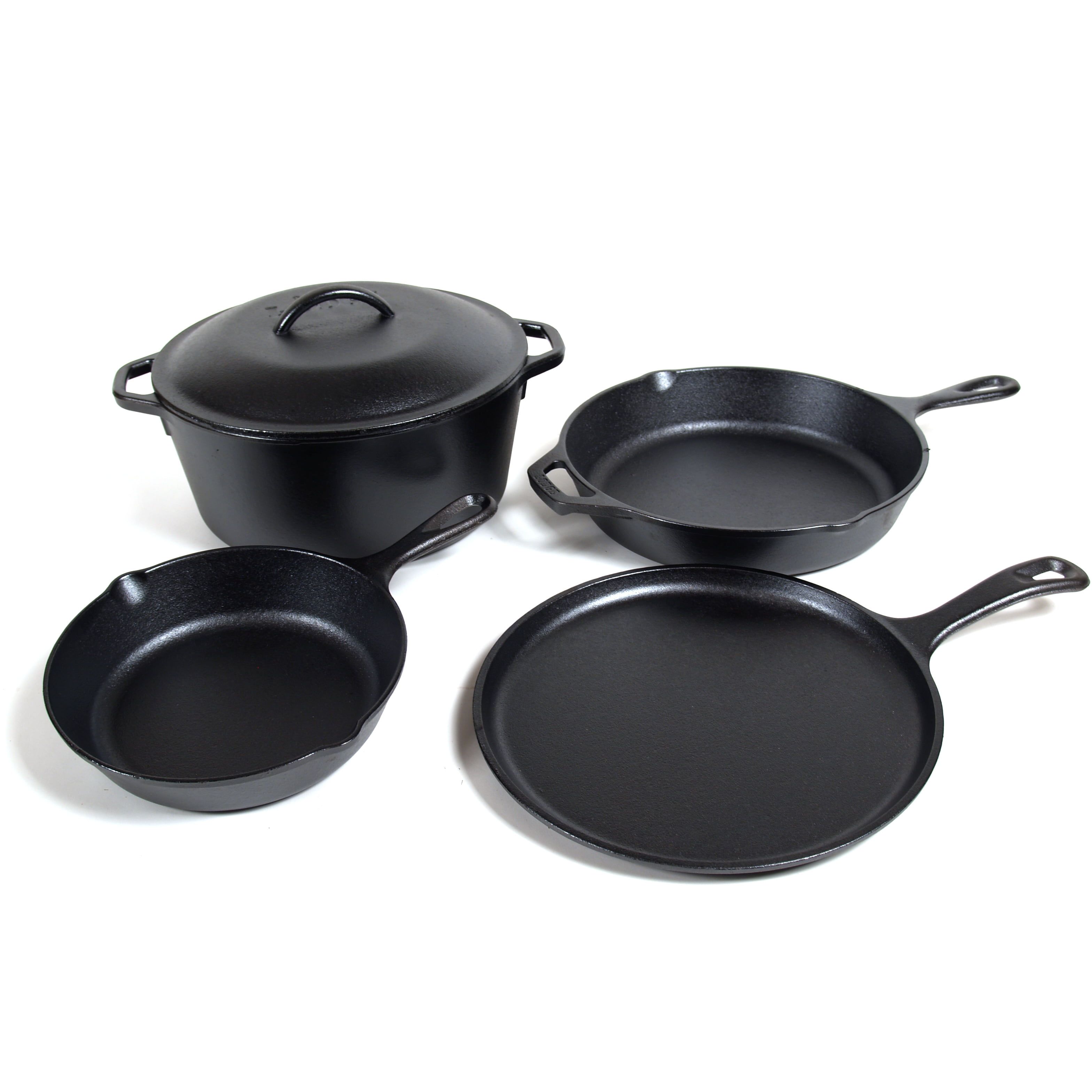 Lodge Black Cast Iron 5-Piece Cookware Set