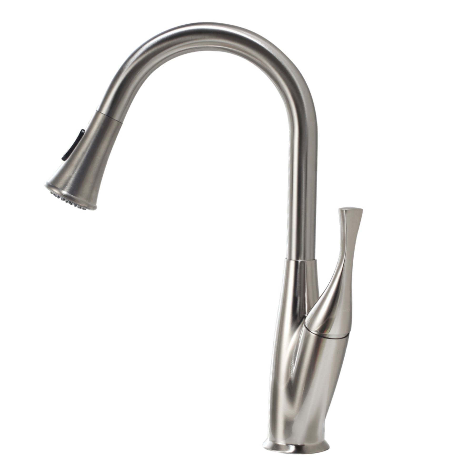 Brushed Nickel Single Handle Pull-Out Kitchen Faucet