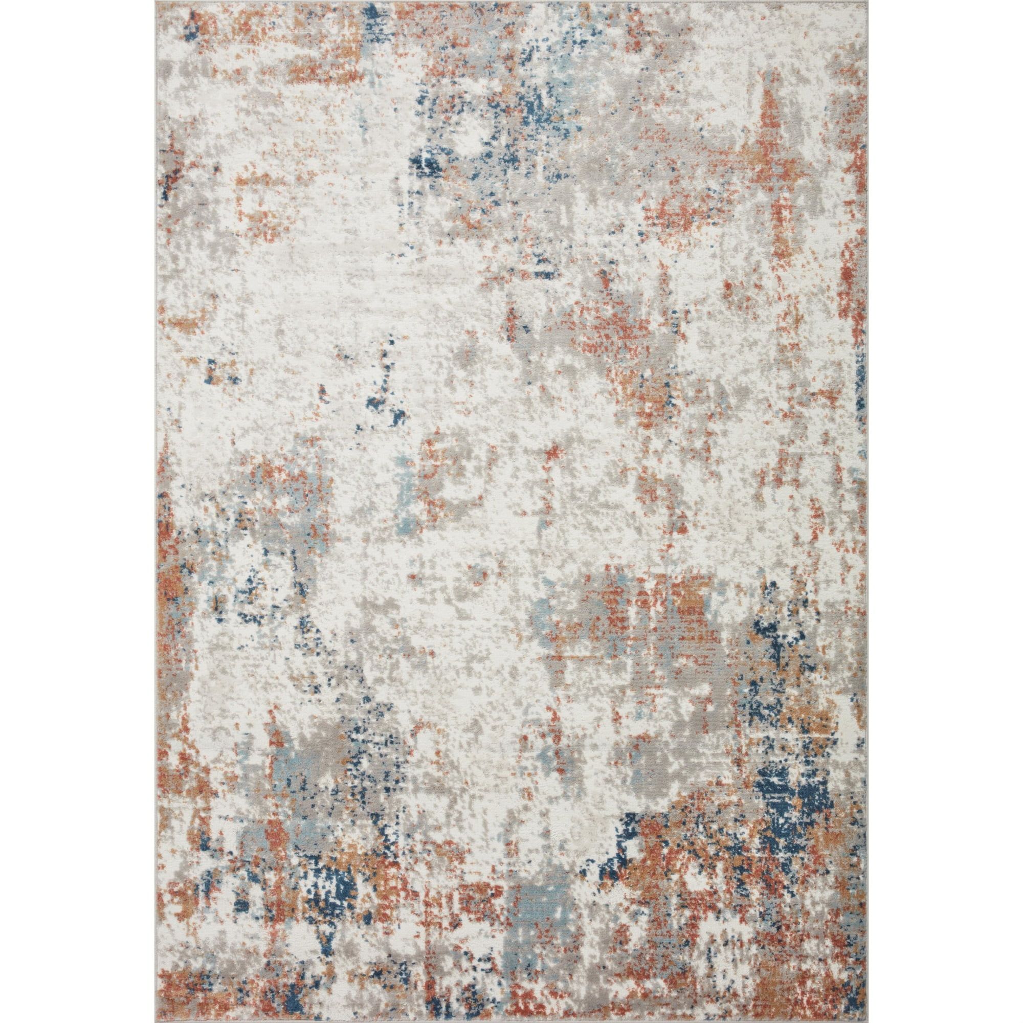 Ivory Elegance Stain-Resistant Synthetic Area Rug 9'-9" x 13'-6"