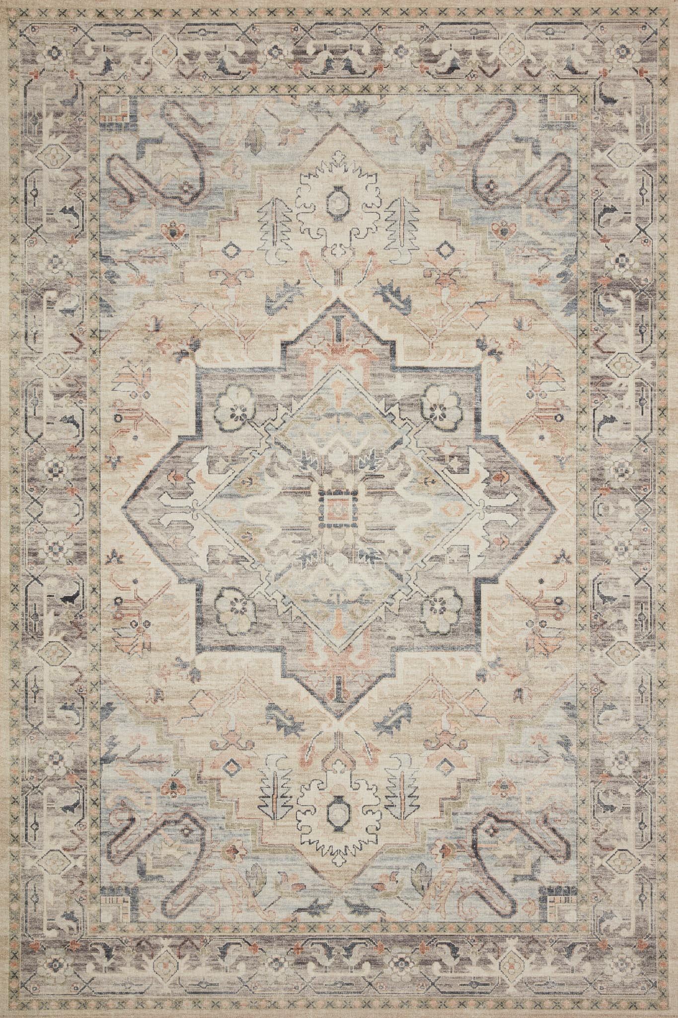 Ivory Oriental Essence 9' x 12' Synthetic Reversible Area Rug