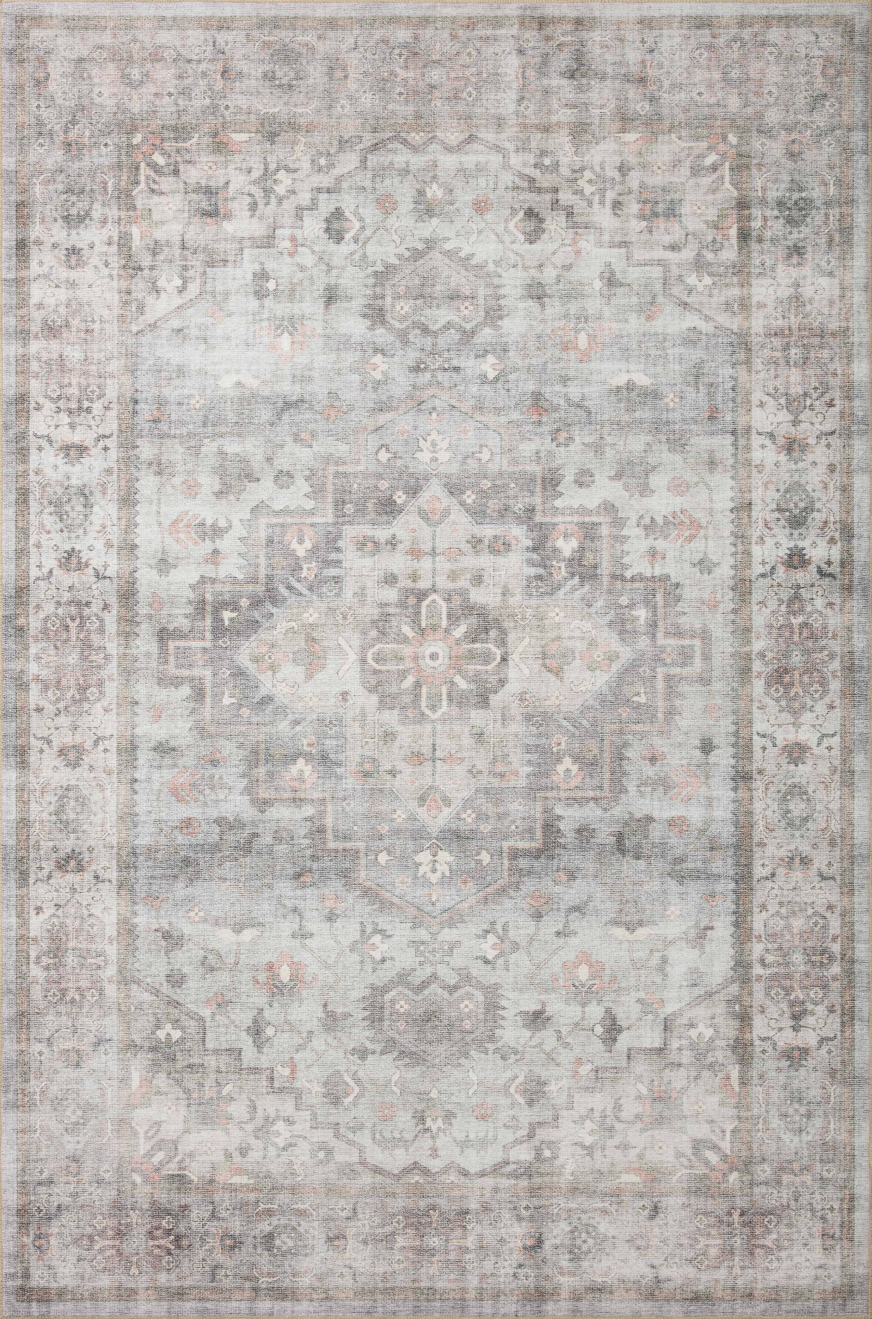 Heidi Dove & Blush Medallion Wool-Blend 3'6" x 5'6" Area Rug