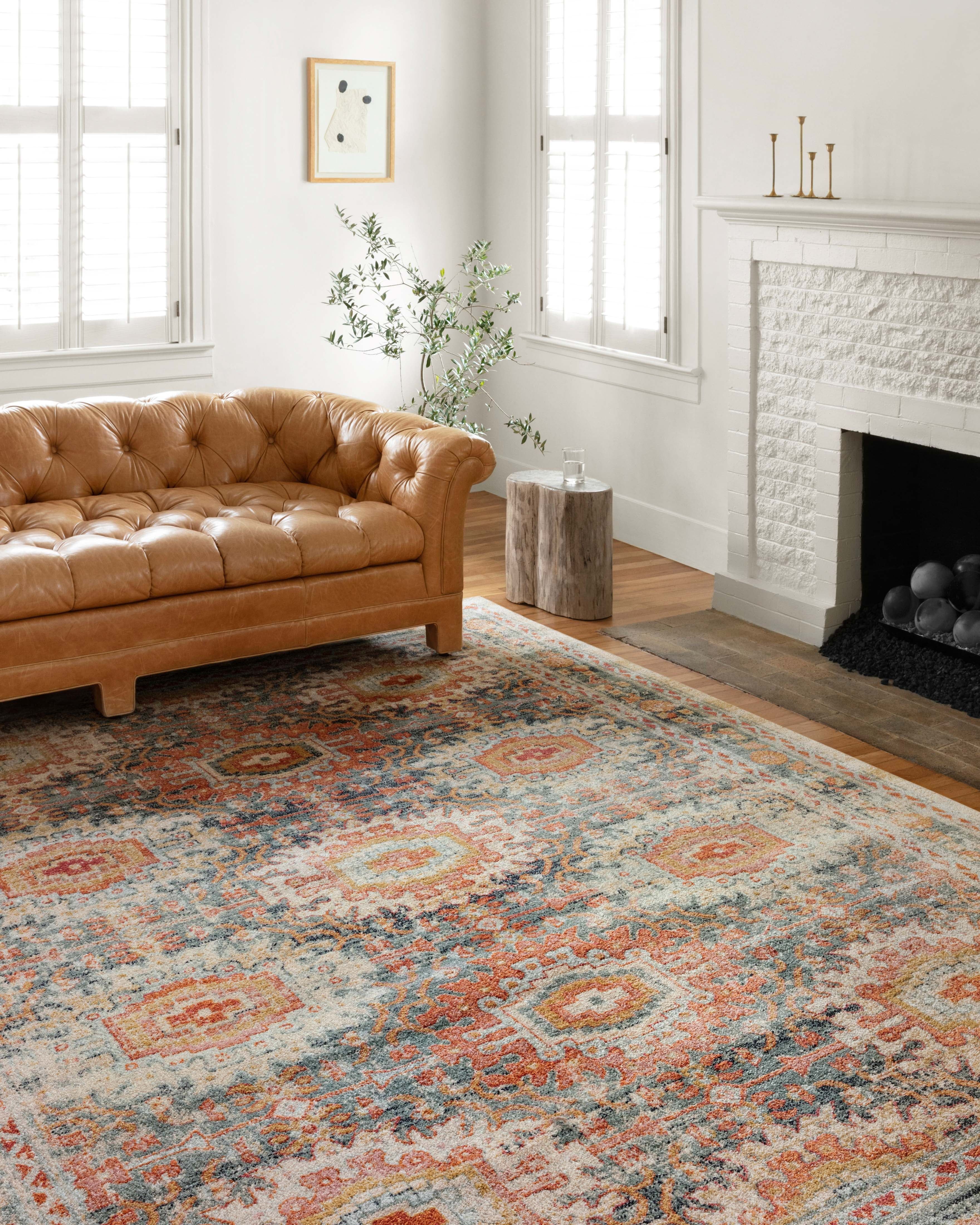 Modern Red 18"x18" Polypropylene Specialty Rug with Jute Backing