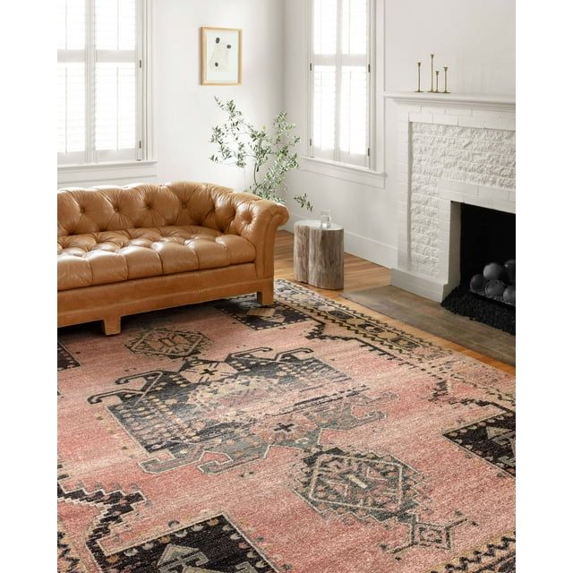 Hand-Knotted Black Synthetic 4' x 6' Oriental Rug