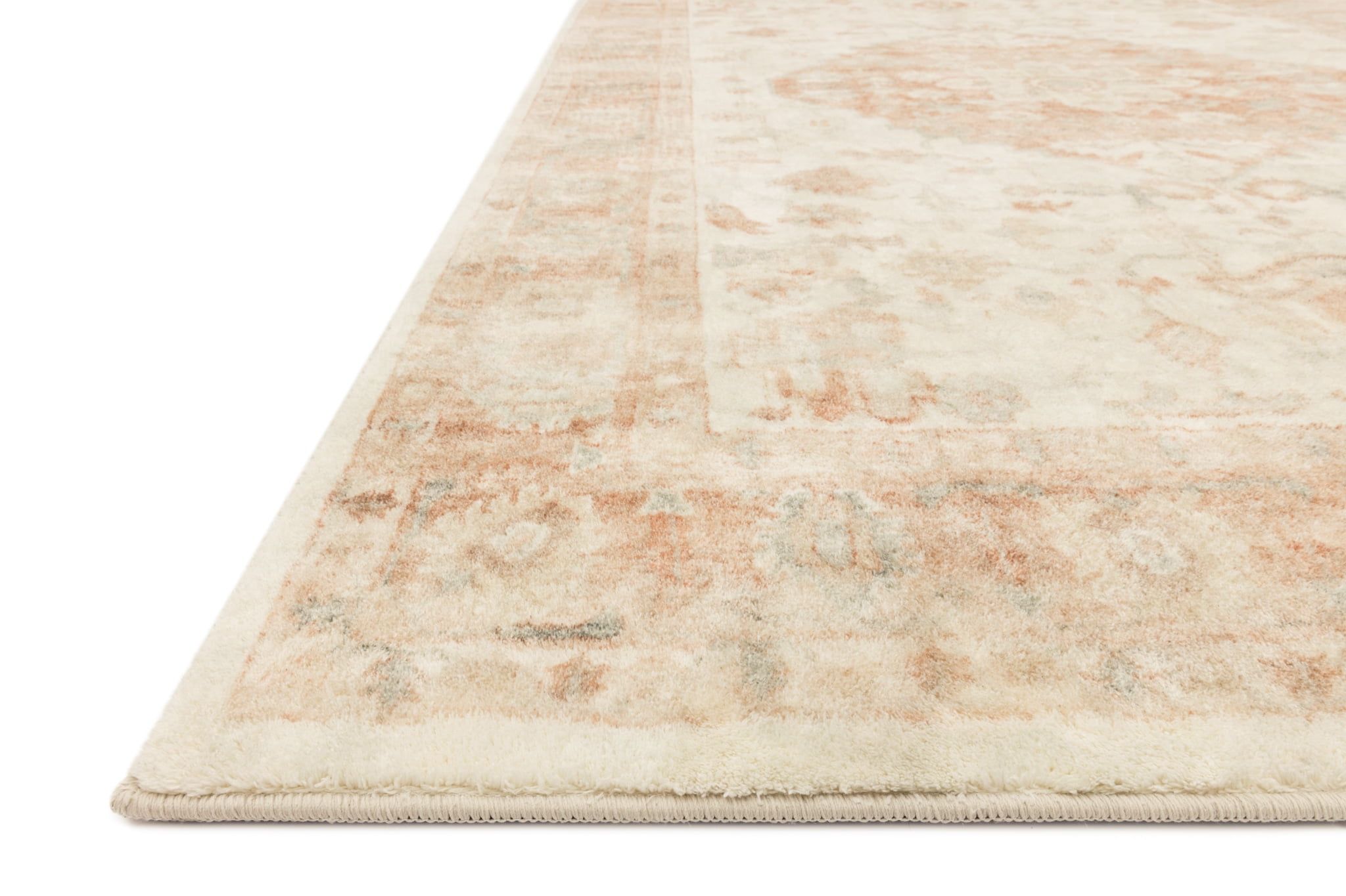Ivory 8' x 10' Stain-Resistant Synthetic Rectangular Rug